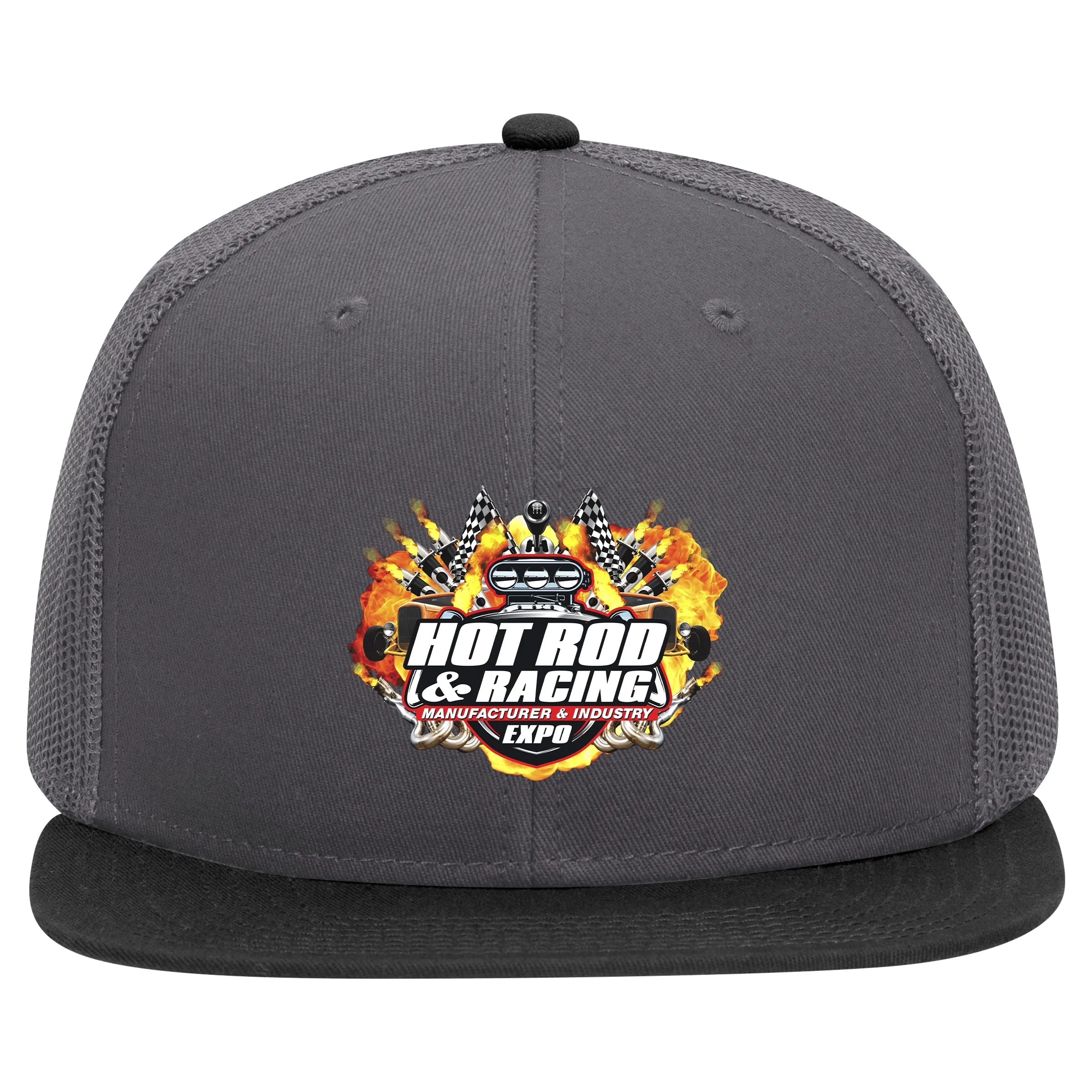 OTTO SNAP 6 PANEL MID PROFILE MESH BACK TRUCKER SNAPBACK HAT 15