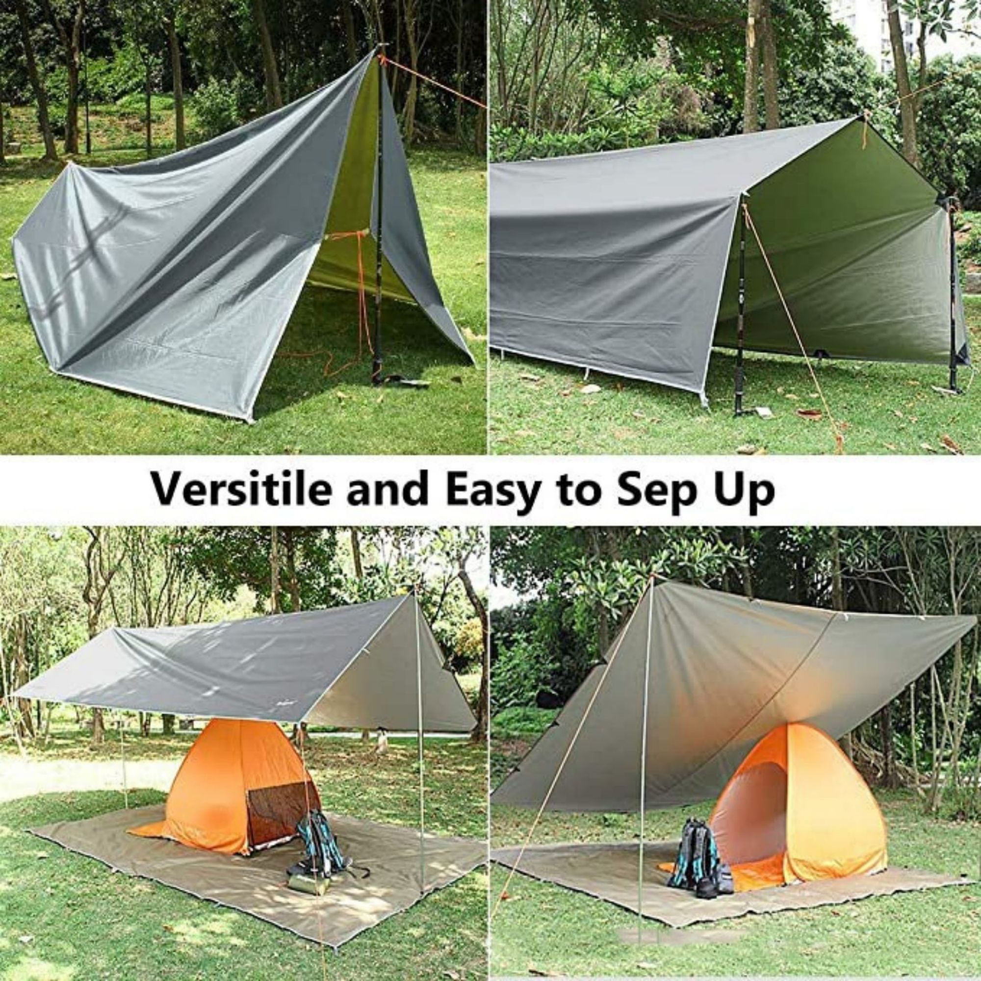 Lightweight Backpacking Rain Tarp 2