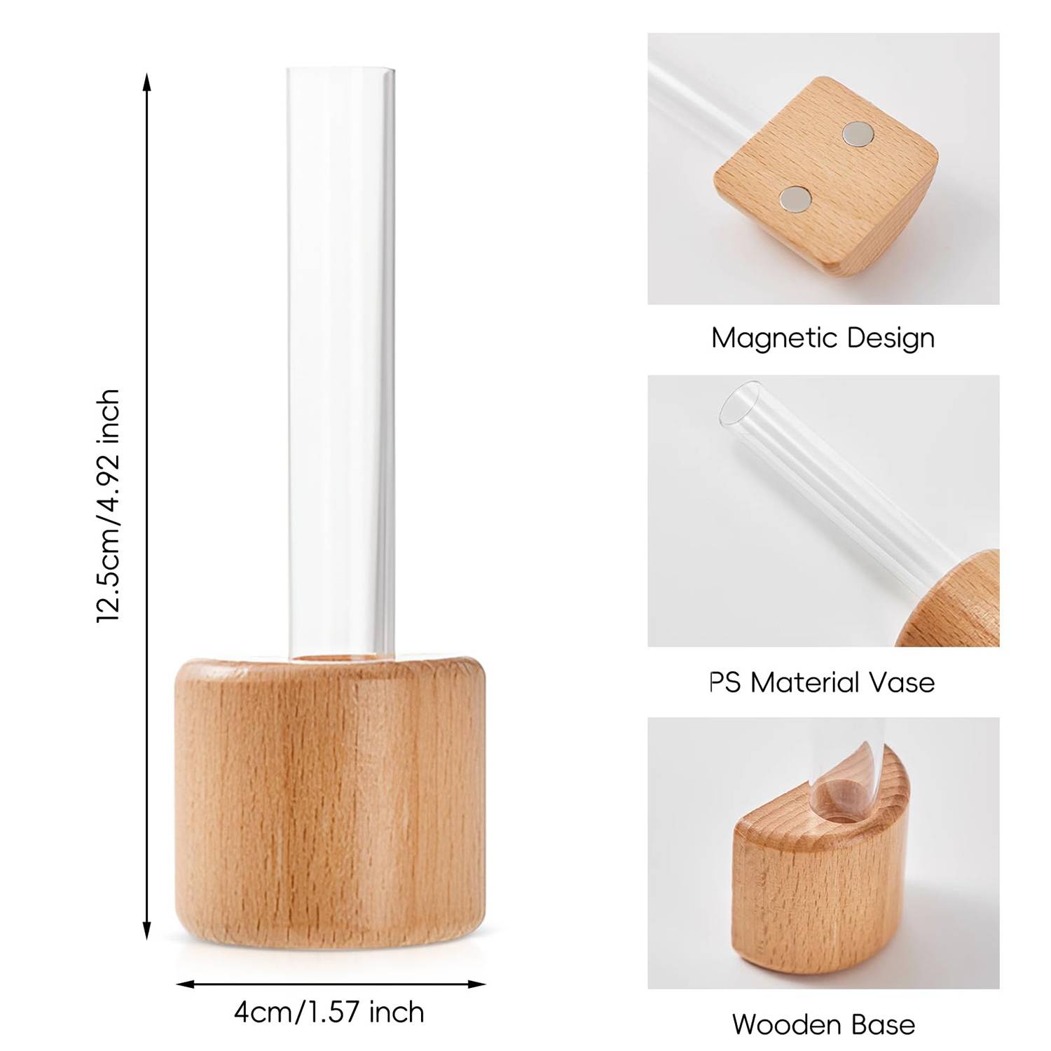 Magnetic Mini Vase for Fridge & Wall Decoration 3