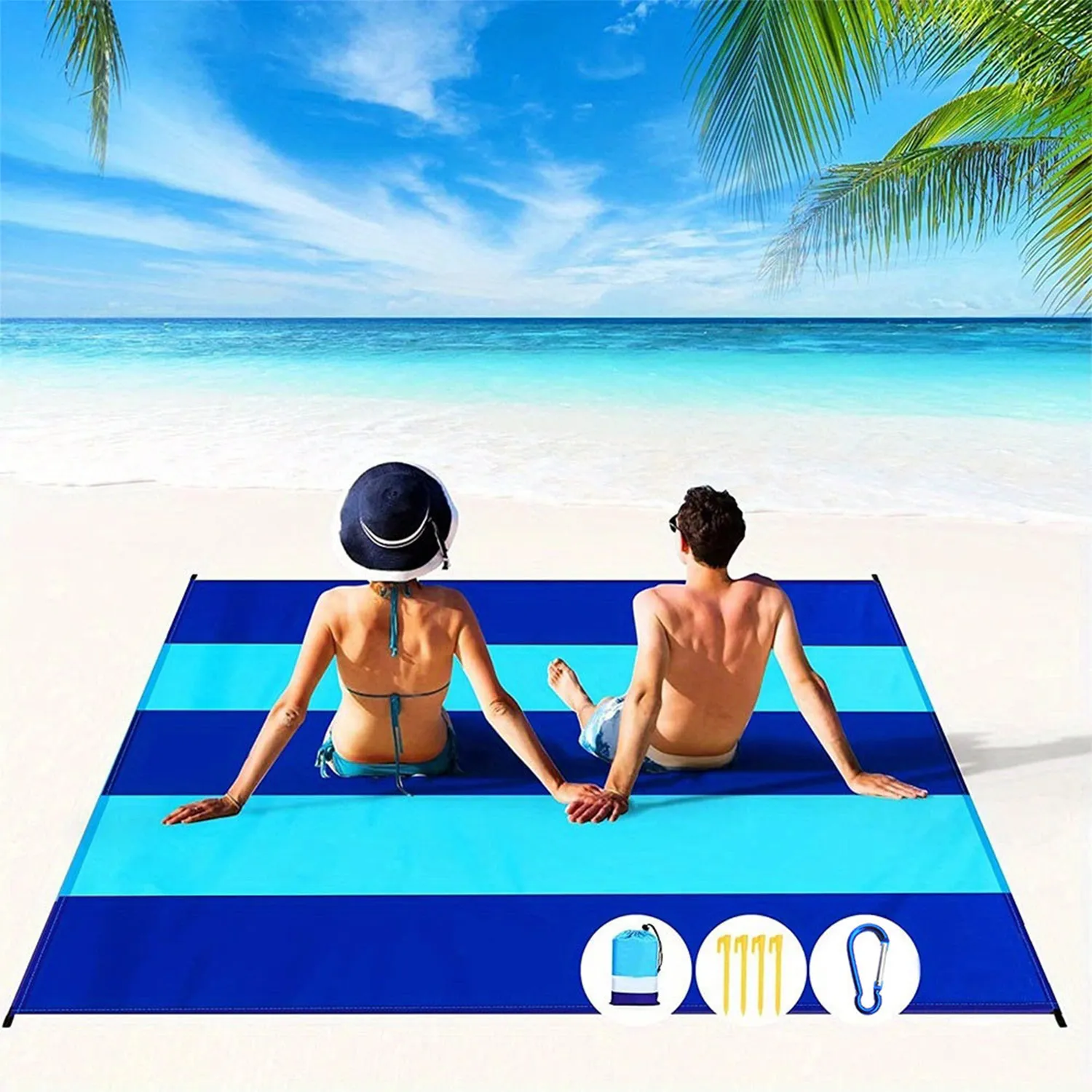 Polyester Five-Piece Picnic Beach Mat 1