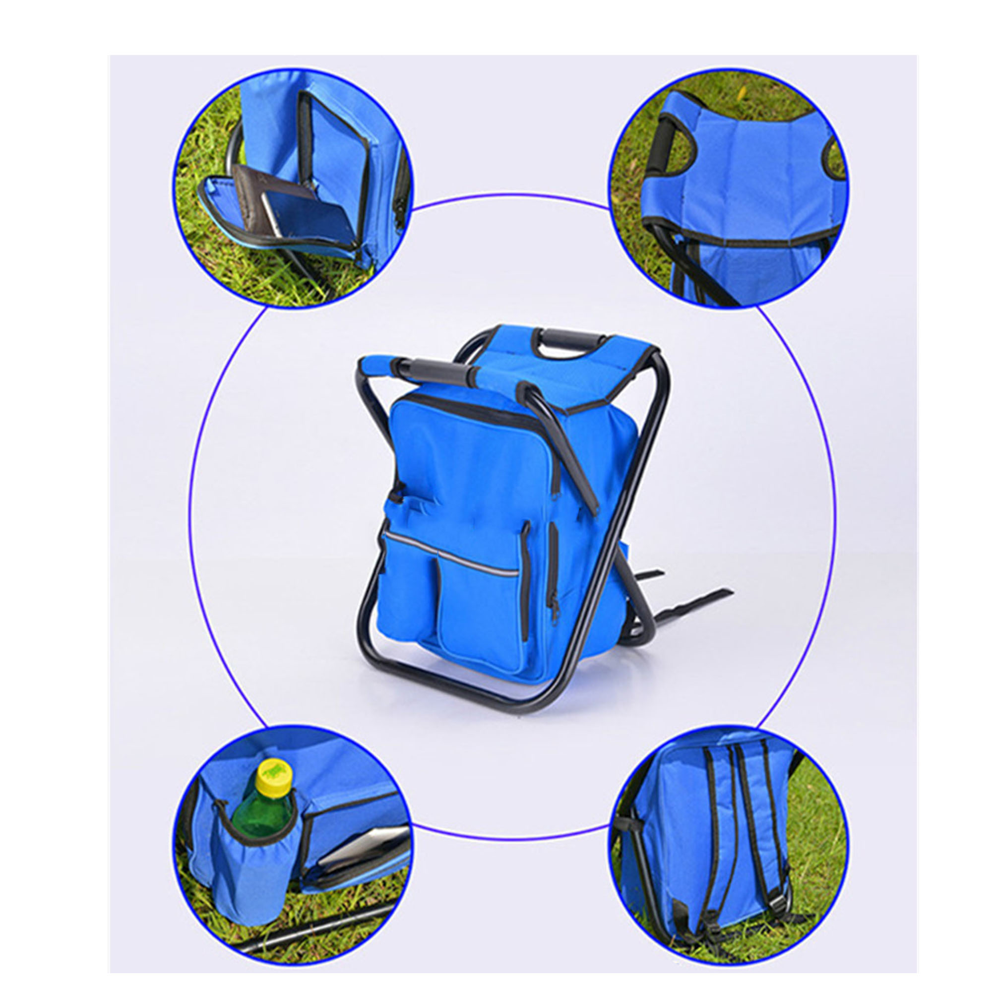 Portable Backpack Chair with Cooler 6