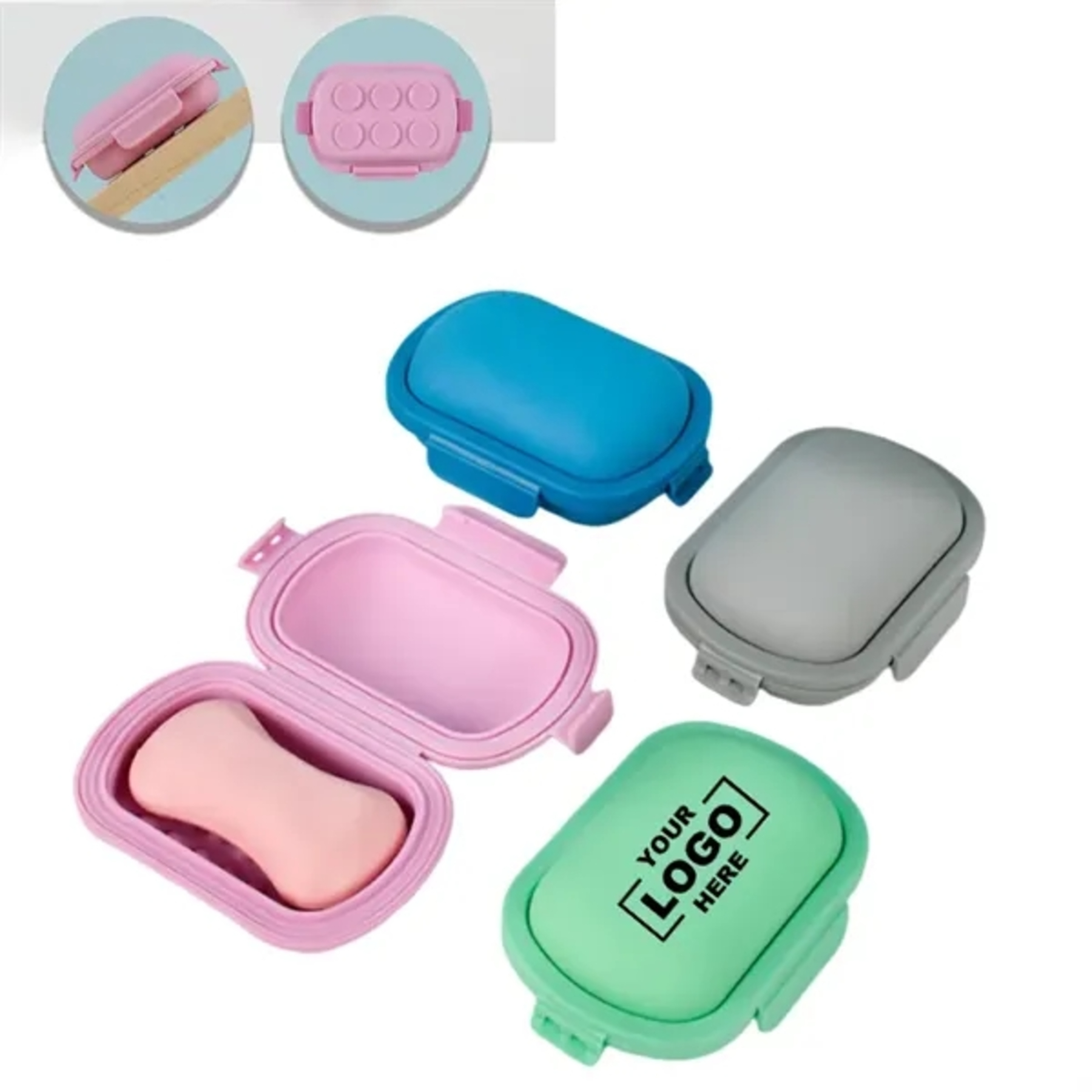 Food Grade Silicone Soap Case With Triple Lock
1