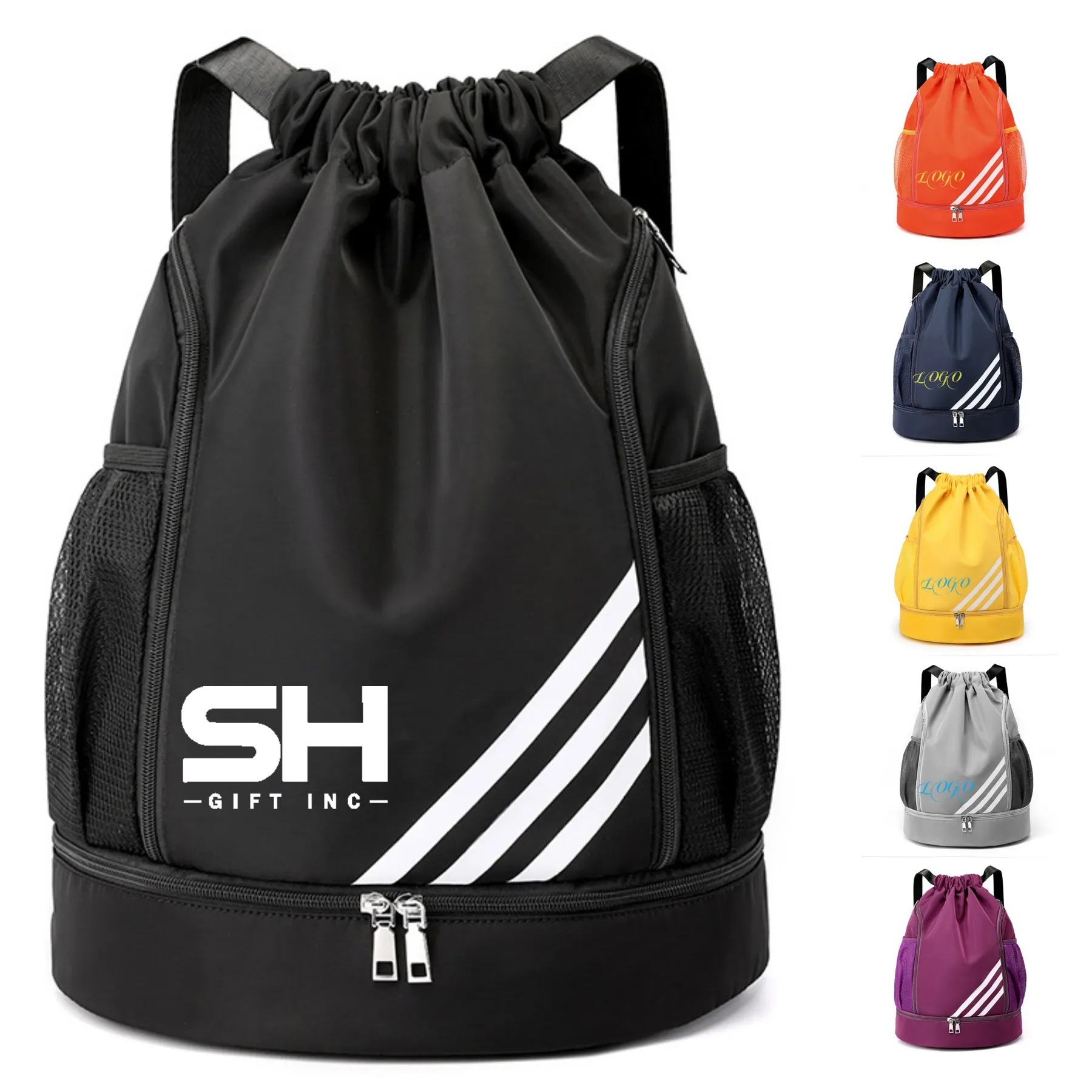 Dry And Wet Separation Drawstring Backpack 6