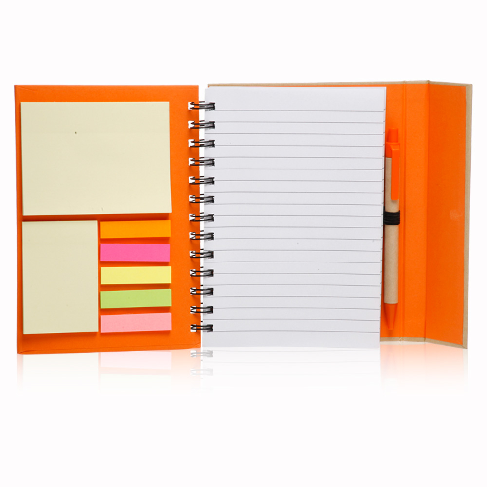 Eco Flip Top Notebook with Sticky Notes - 5.25" W x 7" H 3