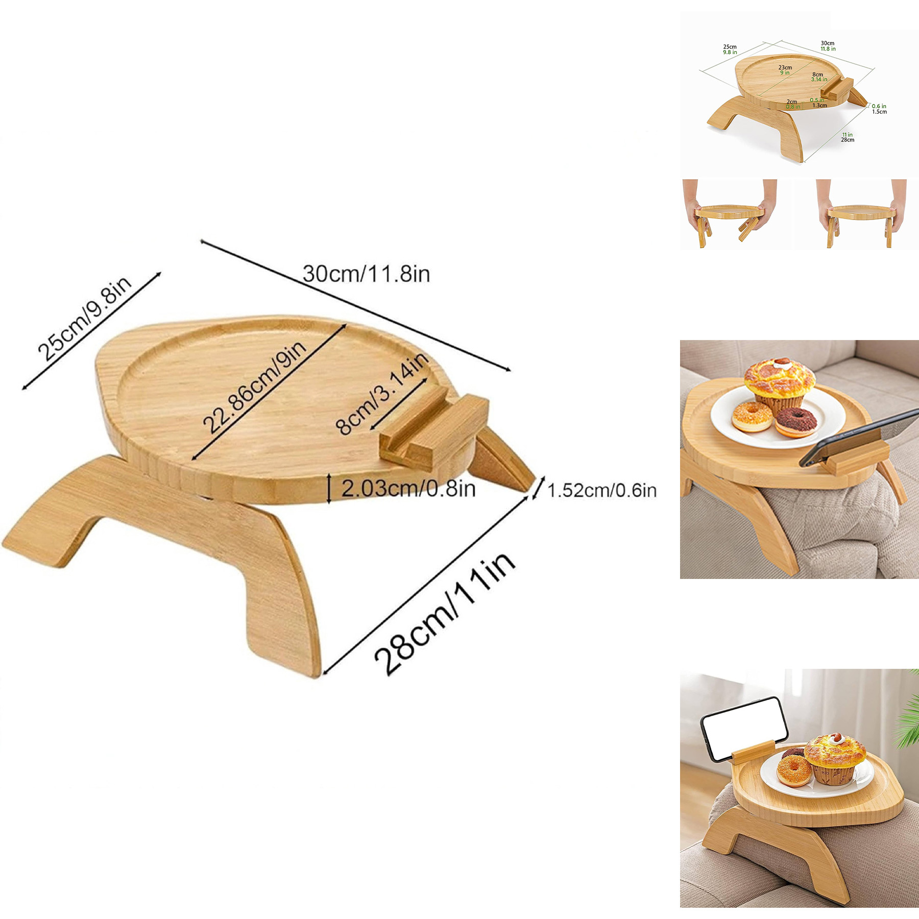 Sofa Armrest Tray 2