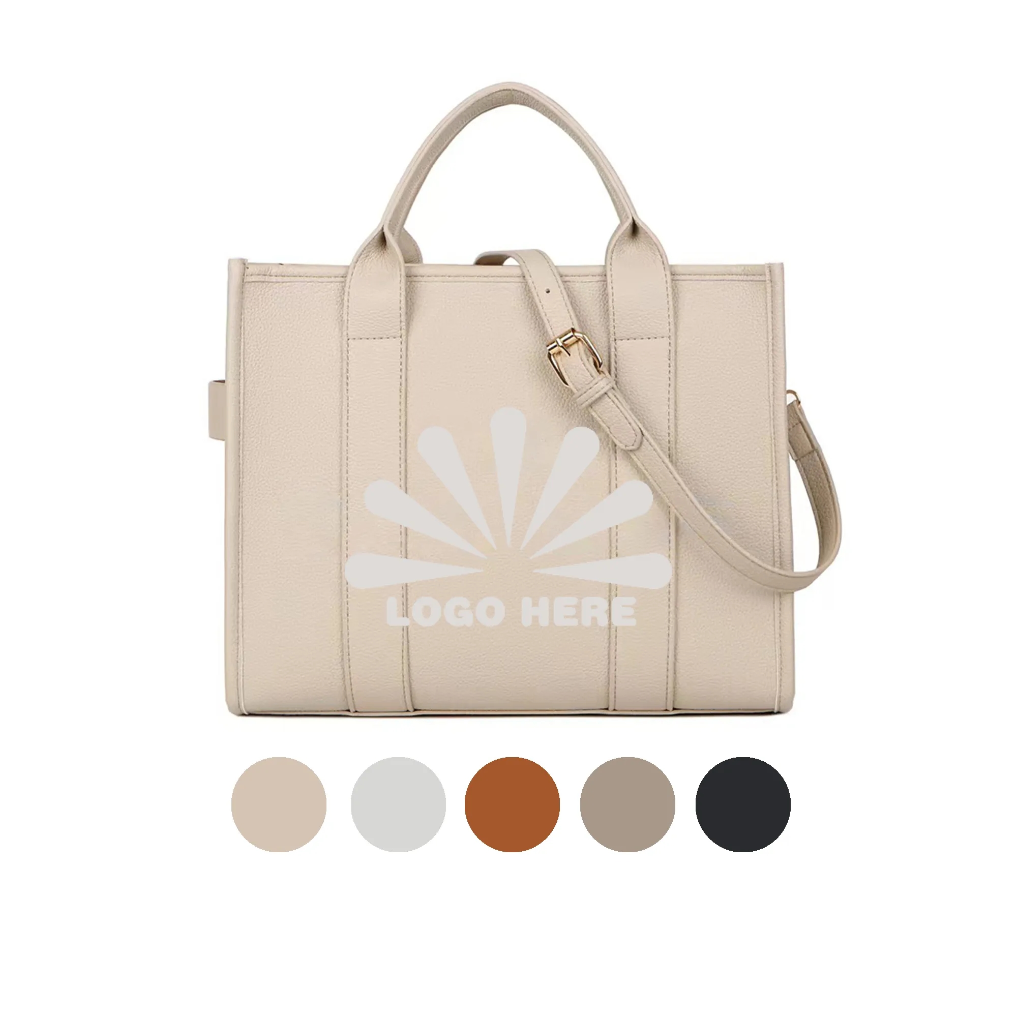Large capacity handbag, custom tote bag with logo imprint 2
