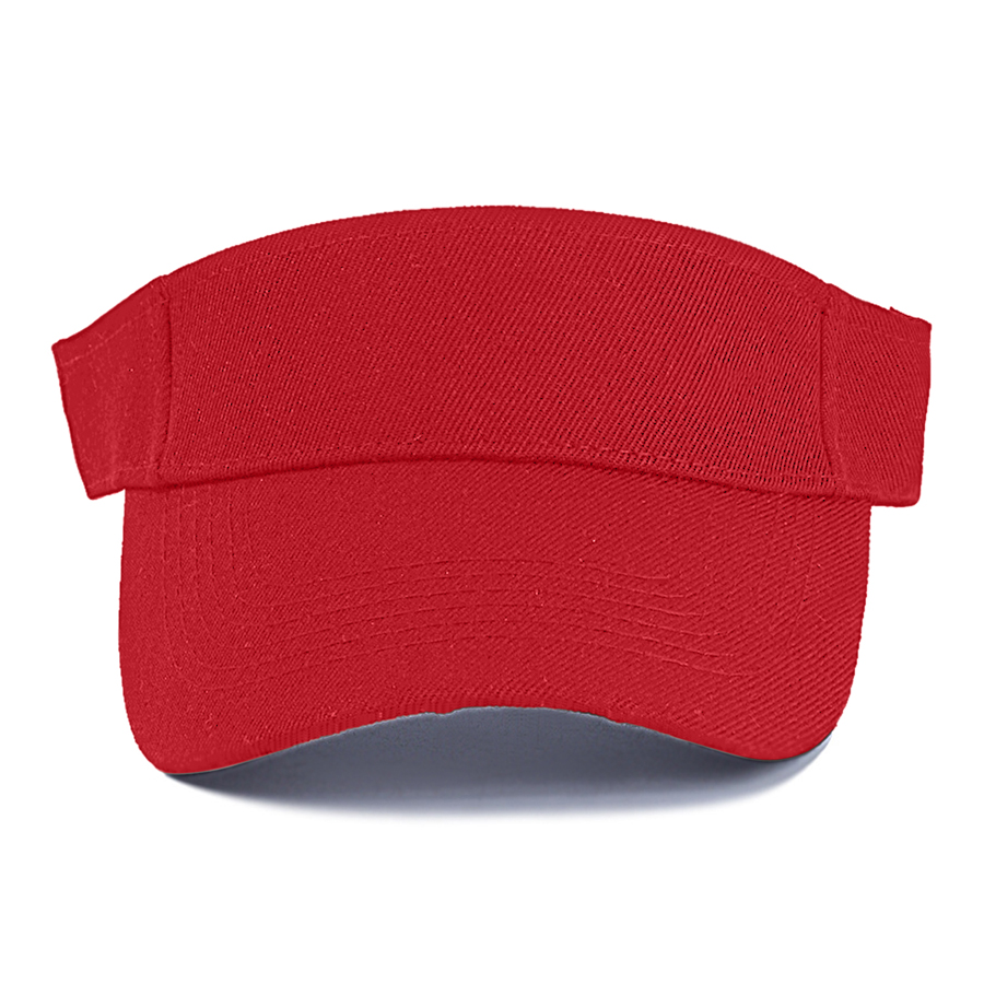 Kids' Stock Solid Color Polyester Visor - Sports Style 42