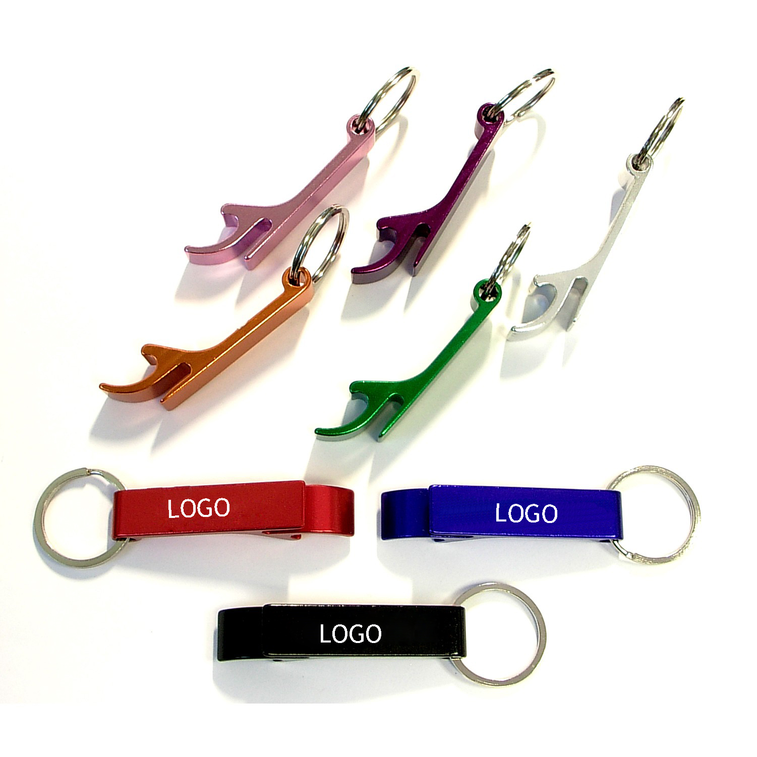 Aluminum Bottle/Can Opener Key Ring 1