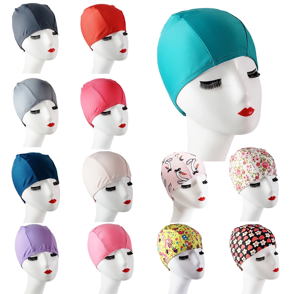 High Elastic Nylon Swimming Cap 4