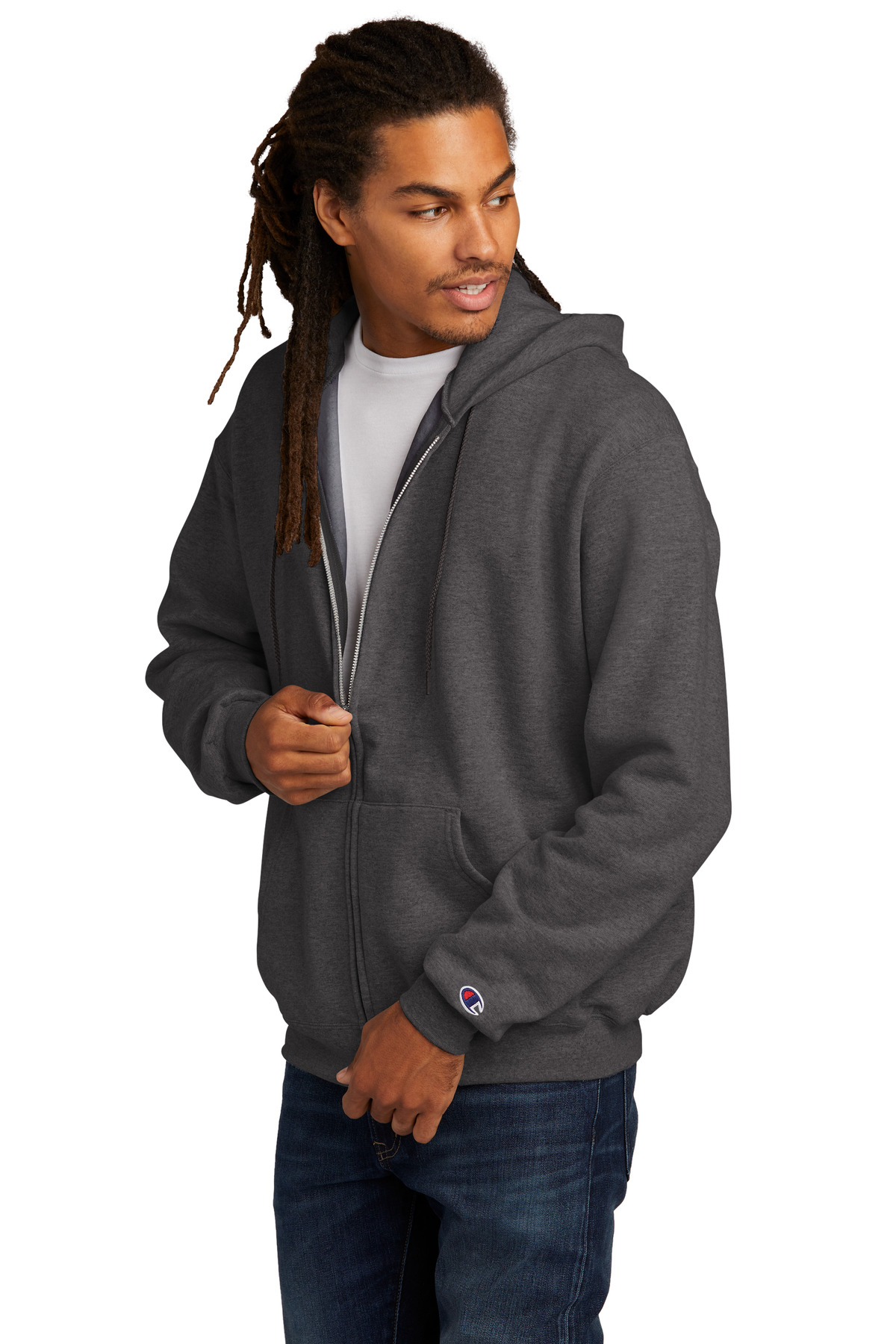 Champion Powerblend Full-Zip Hoodie. S800 22