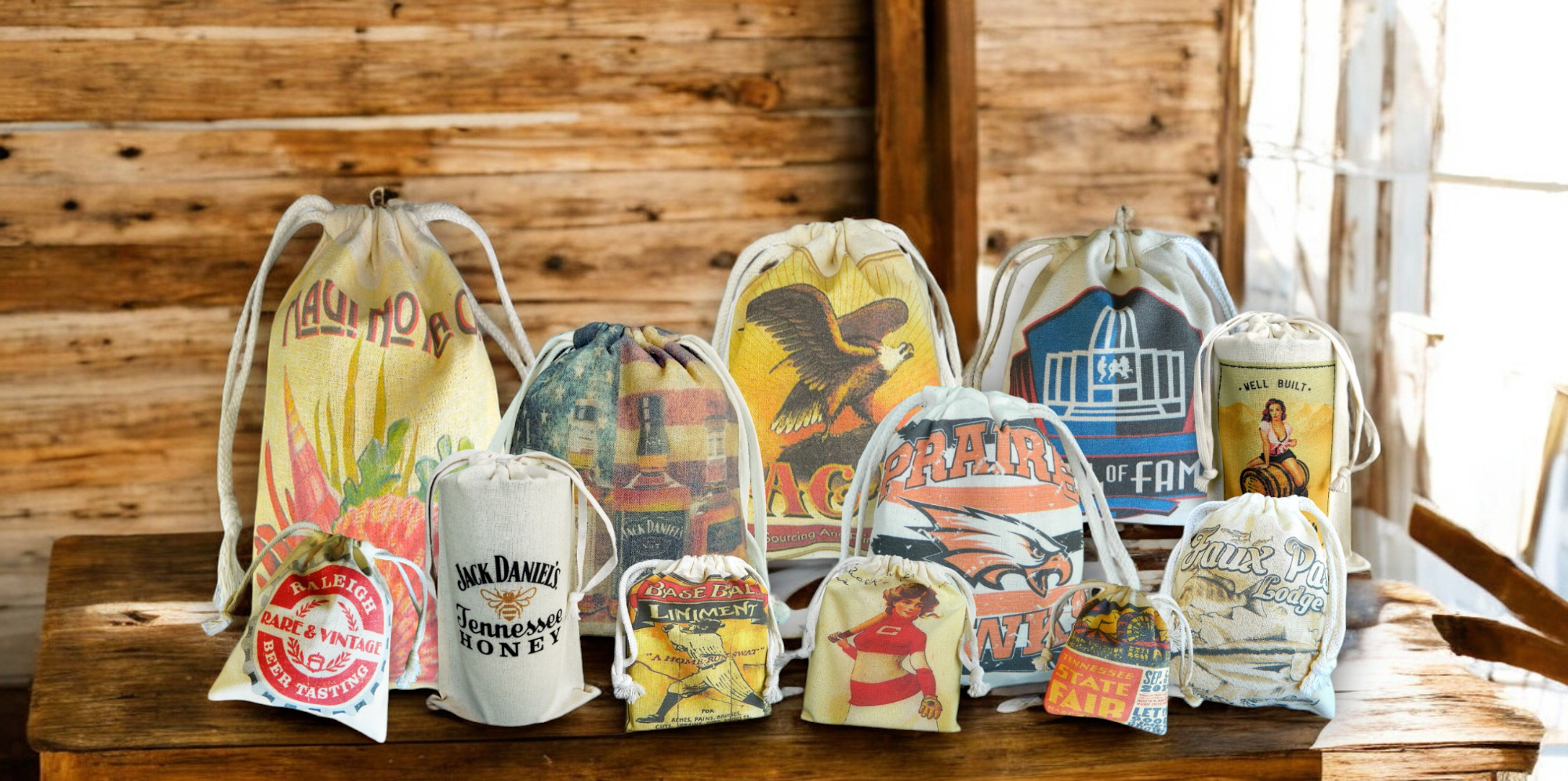 10"x12" Custom Printed Cotton Bag with Drawstring 1