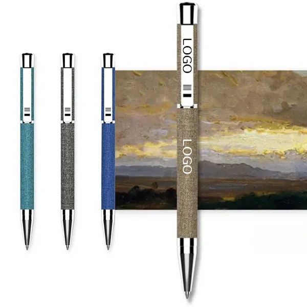 PU Leather and Metal Twist-Action Pen 6