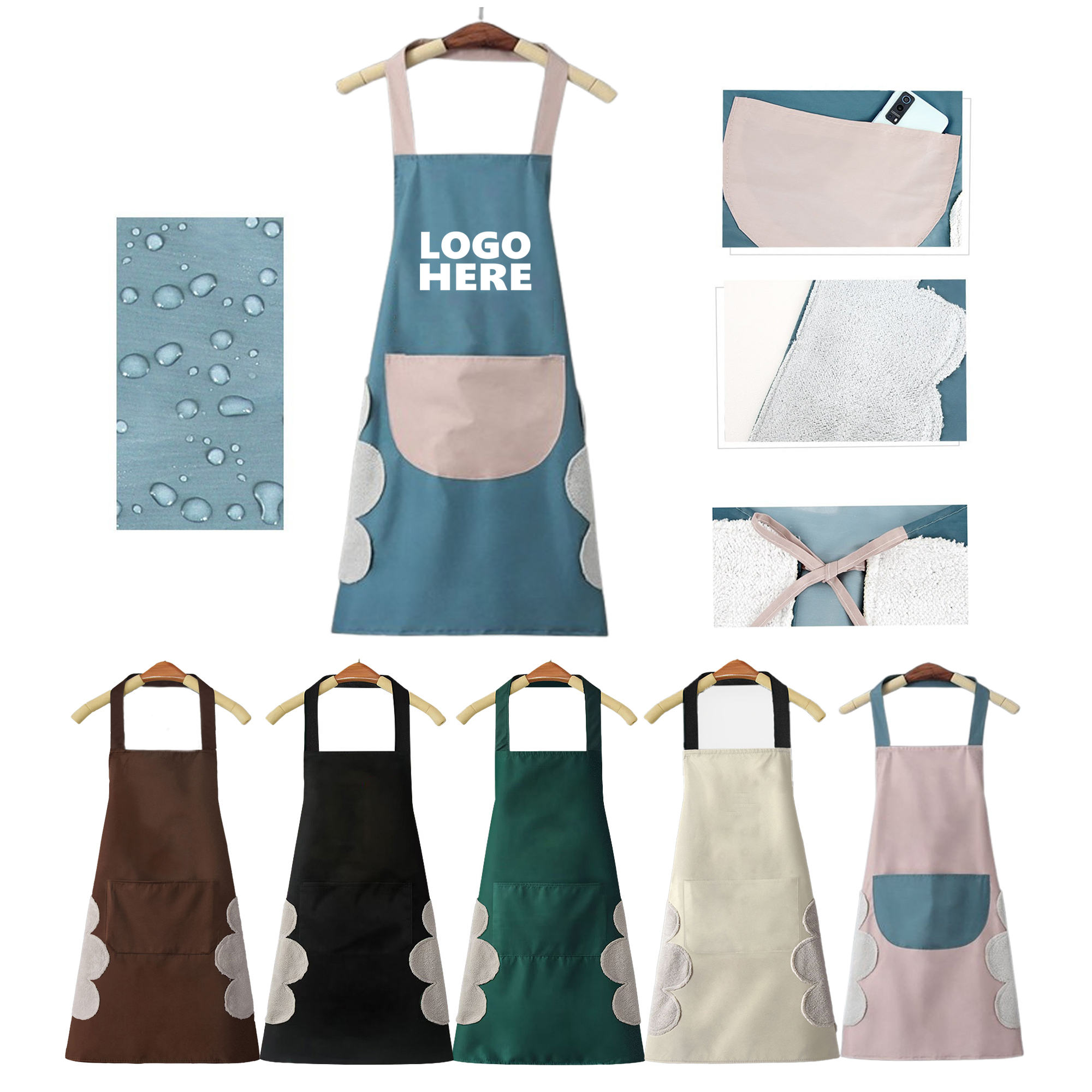 Waterproof Aprons for Women And Men With Hand Wipe 3
