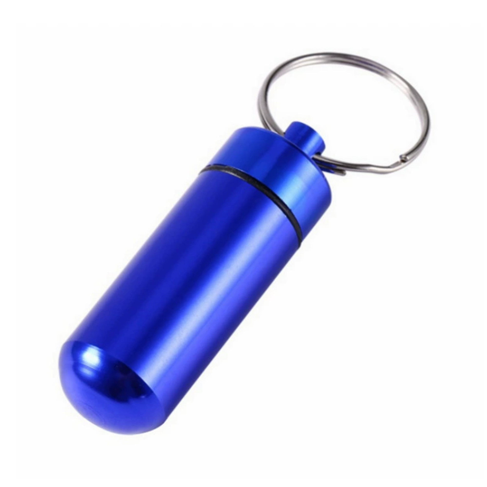 Metal Pill Box With Keychain 3