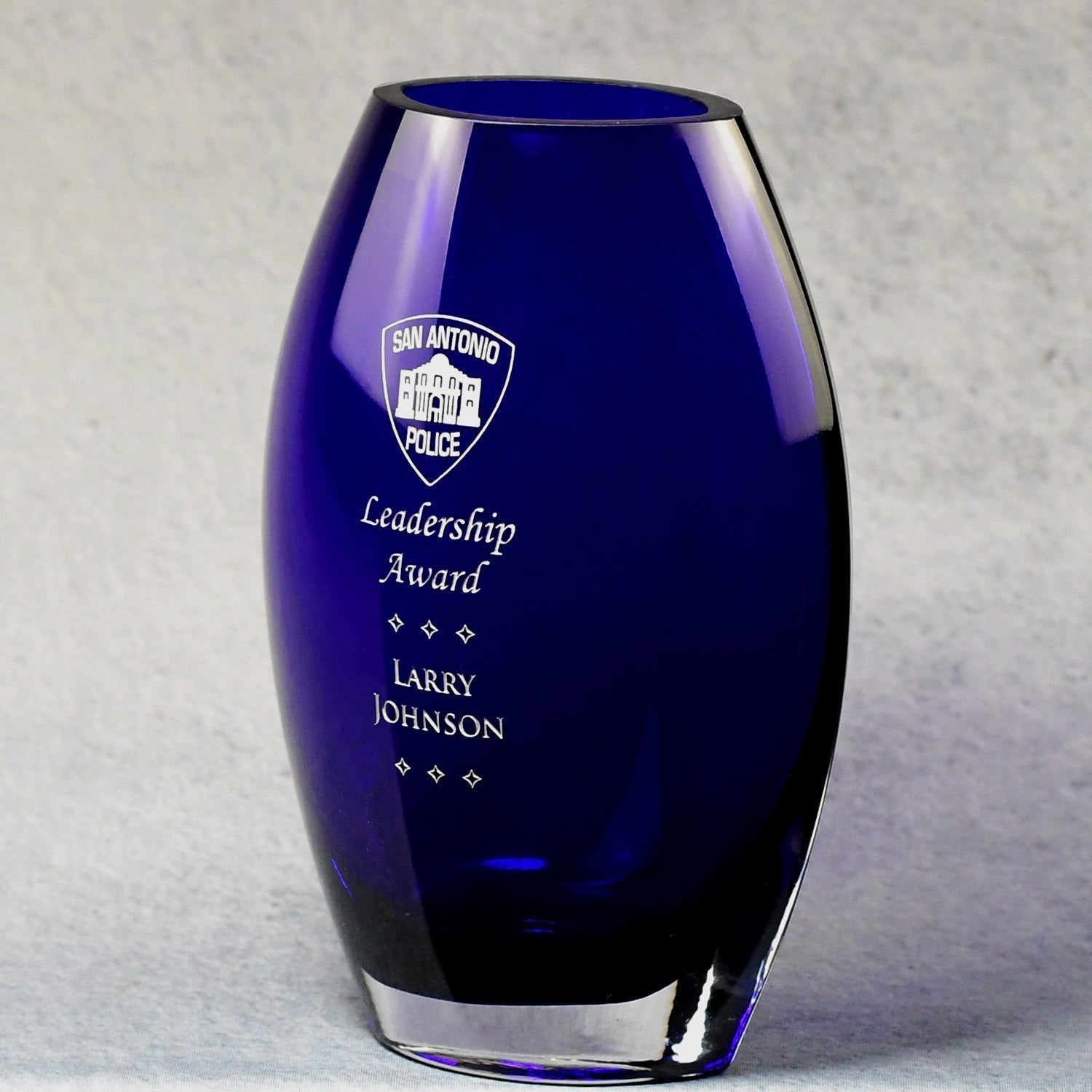 Cobalt Crystal Vase 5