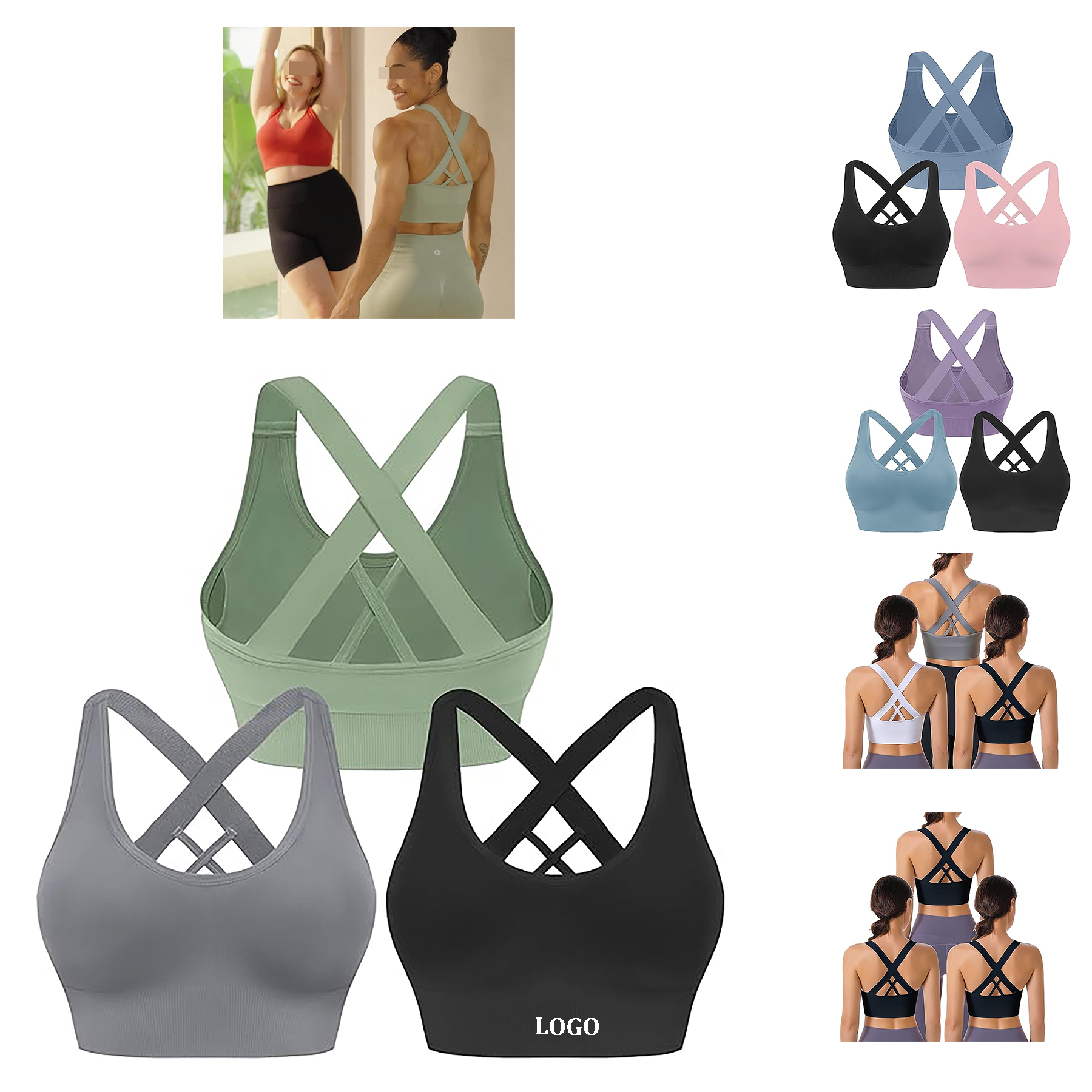 Women's Strappy Sports Bra 4