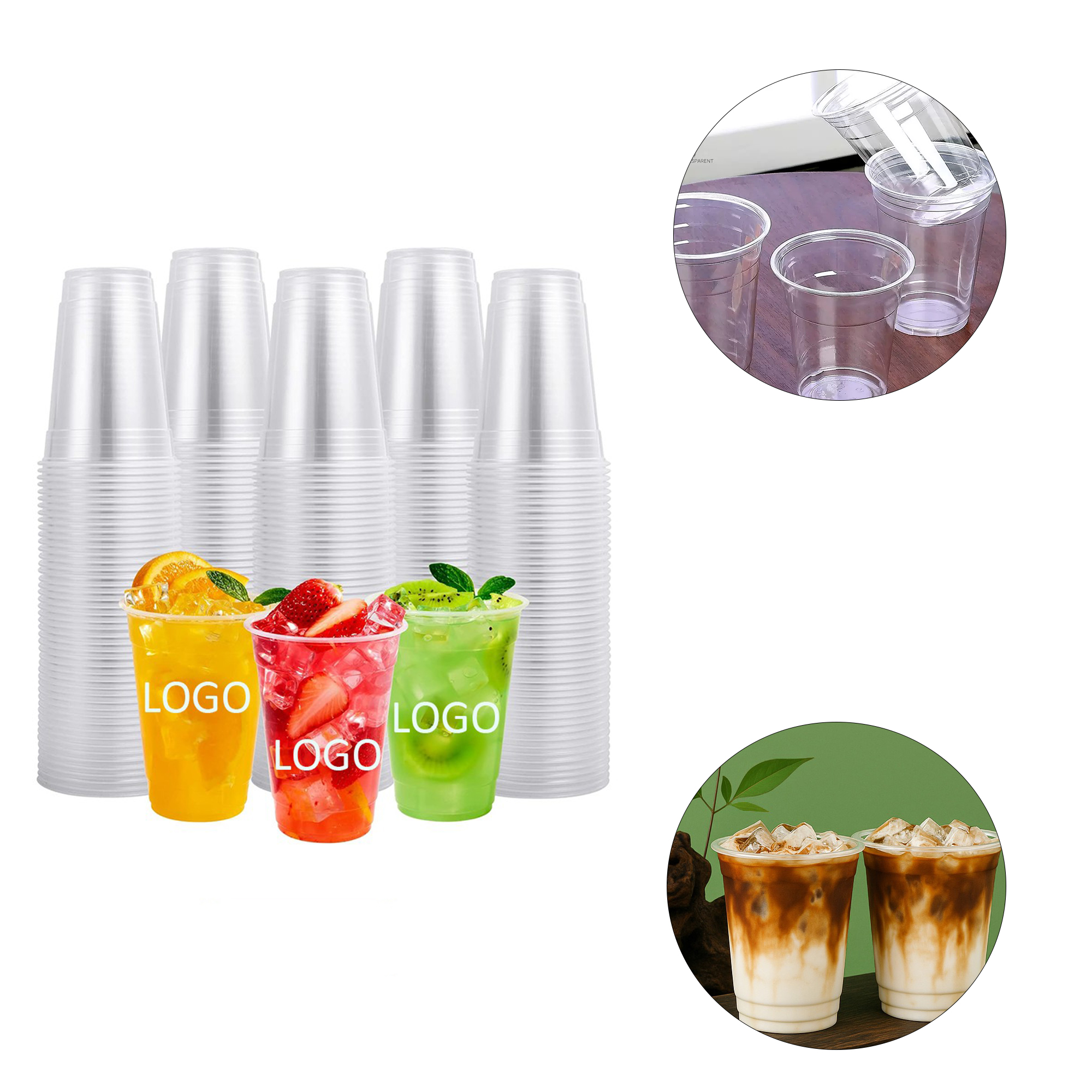 Disposable Plastic Beverage Cups MOQ 10pcs 3
