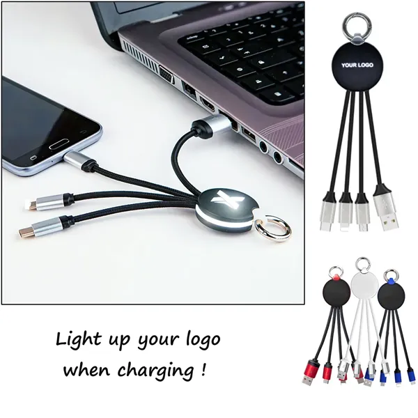 Hot Sale Multi 3 In 1 Light Up Charging Cable