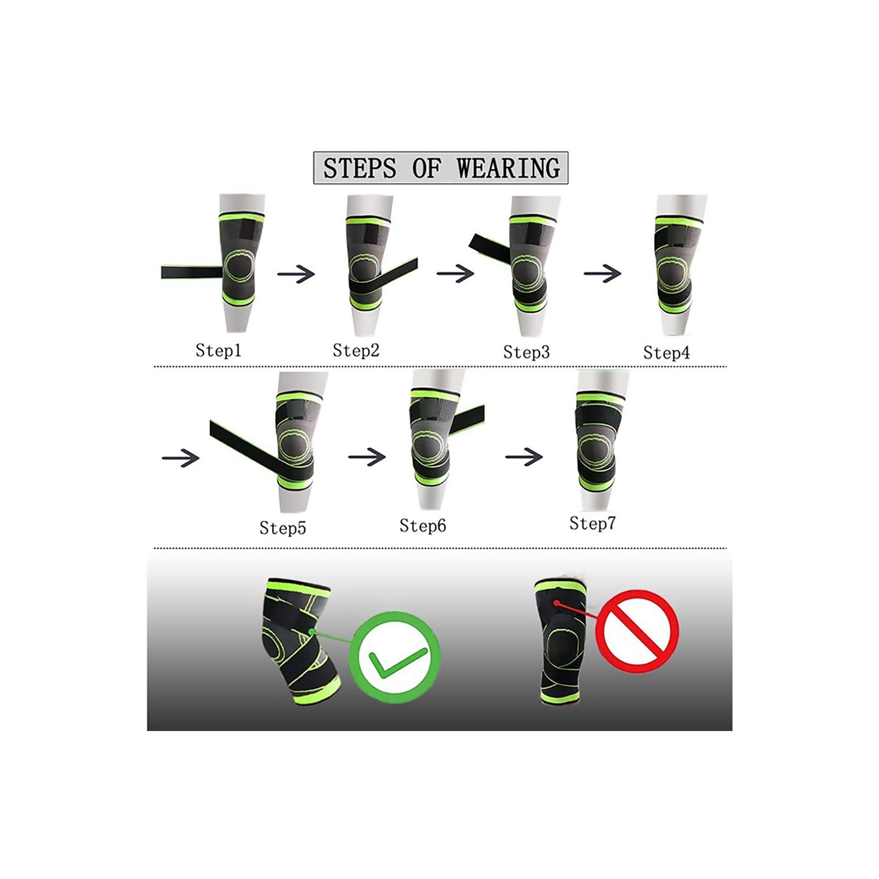 Breathable Sport Knees Brace Compression Fit Support 2
