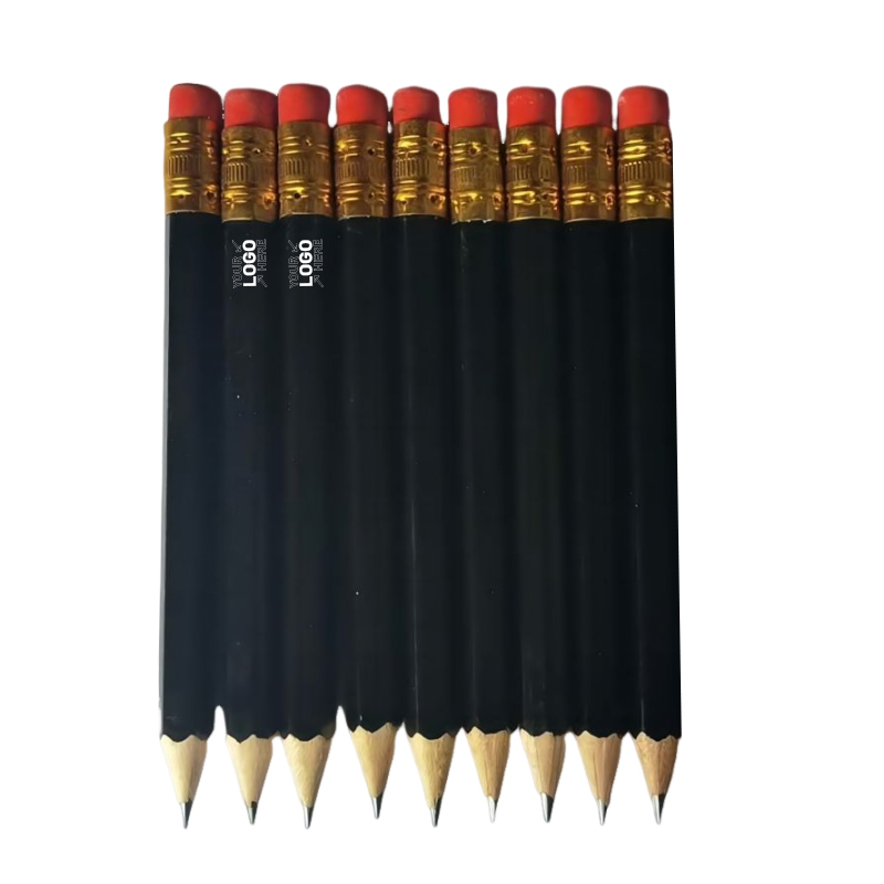 Short Golf Pencil with Eraser 4