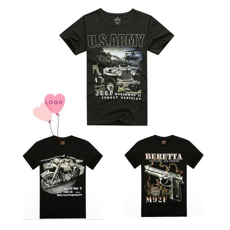 Cotton 3D Military Pattern T-Shirt 1
