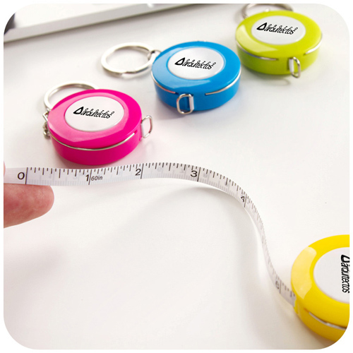 Plastic Mini Tape Measure Keychain 3