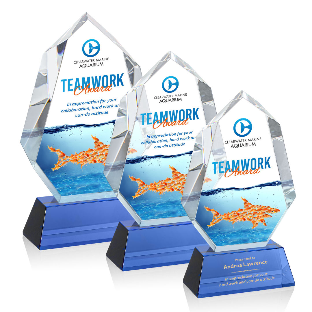 Norwood VividPrint™ Award on Newhaven Base - Blue 9