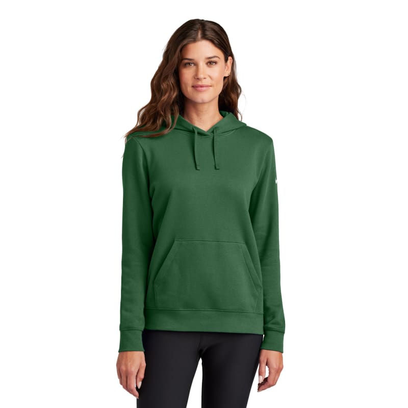 Nike Ladies Club Fleece Sleeve Swoosh Pullover Hoodie 16