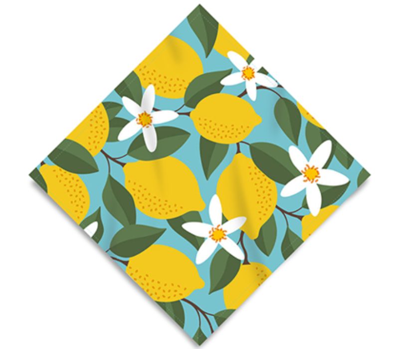 Polyester Hemmed Reusable Face Bandana 4