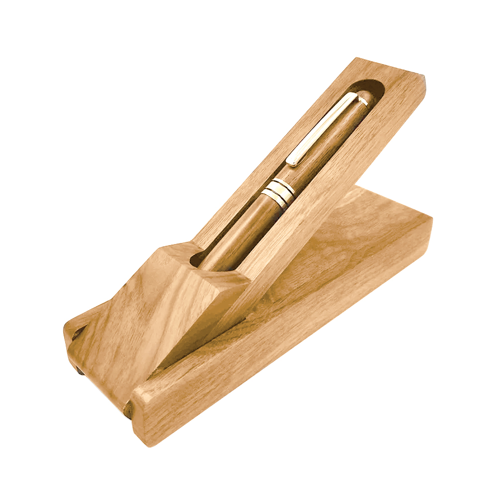 GreenGift - EcoLuxe Rosewood Roller Pen Set 10