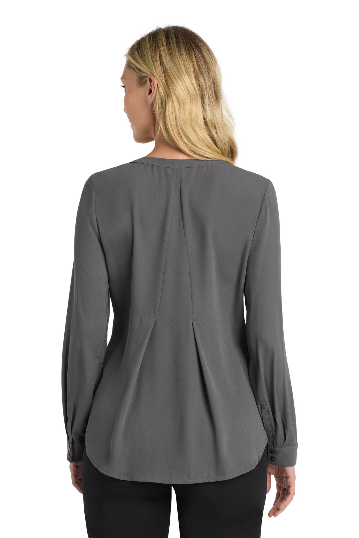 Port Authority Women's Long Sleeve Button-Front Blouse. LW700 9