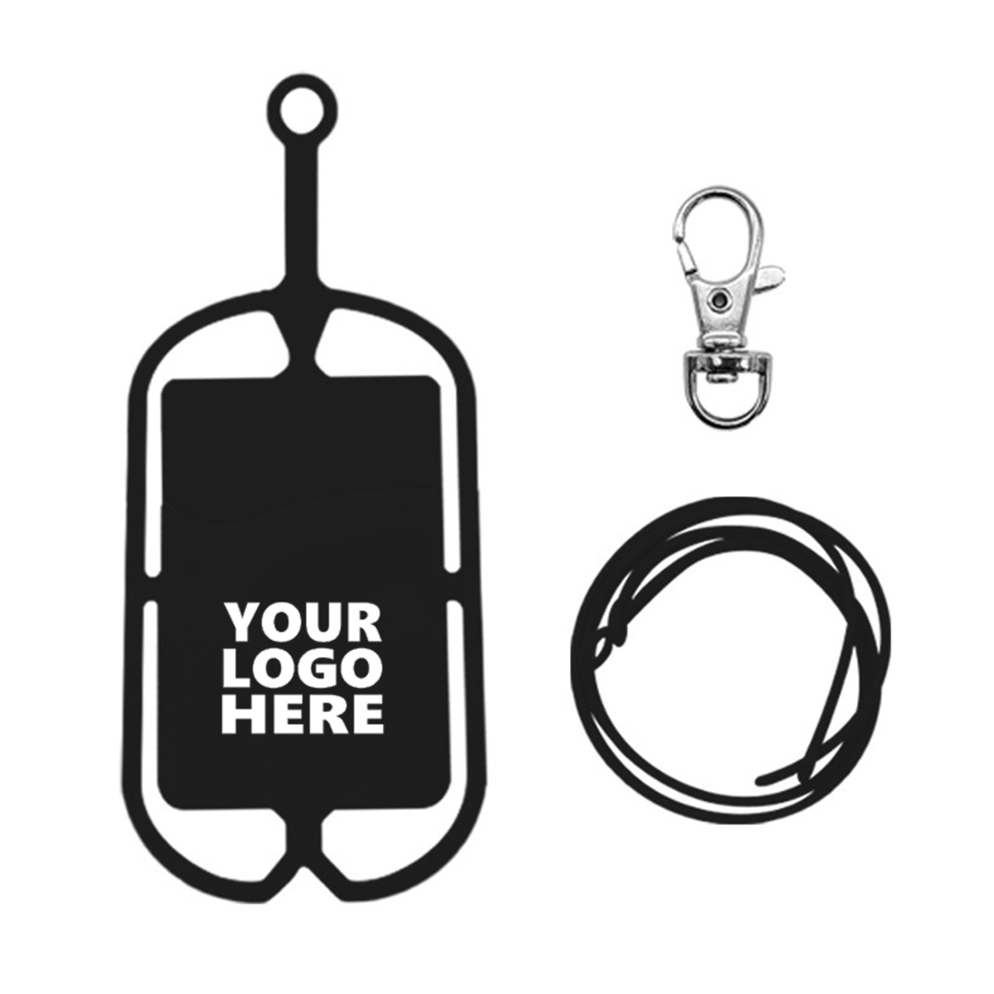 Multi-Functional Silicone Phone Case Cardholder With Lanyard 2