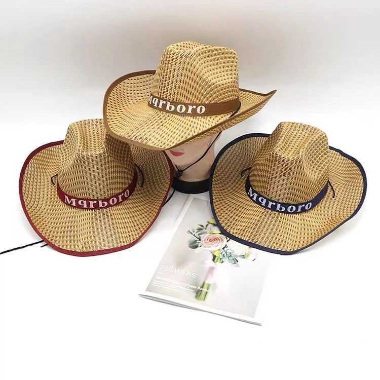 Sun Protection Breathable Straw Western Cowboy Hats 4
