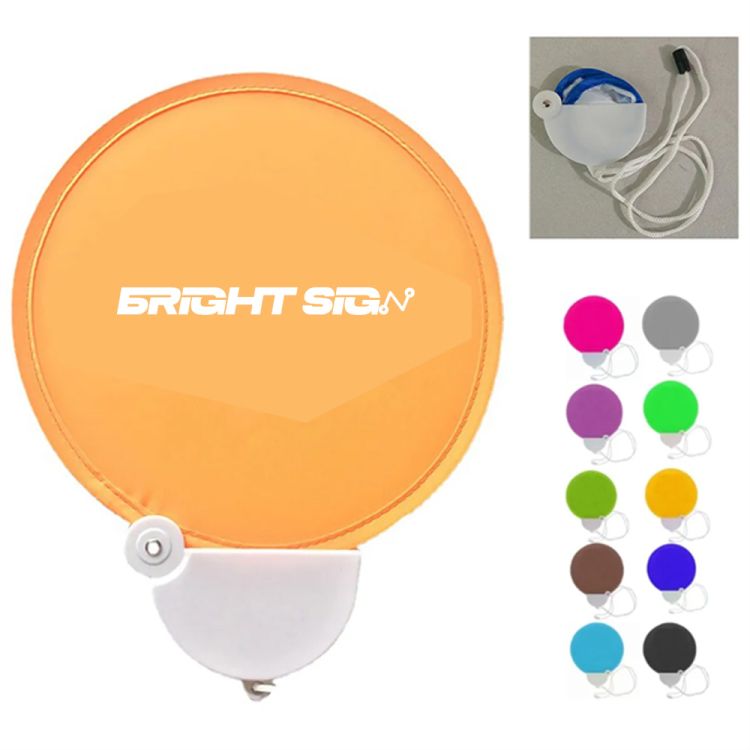 Foldable Summer Handheld Round Fan 1
