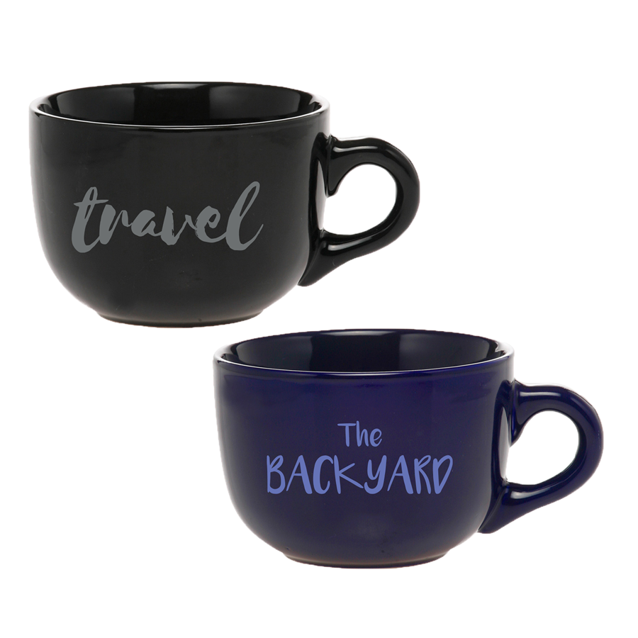 18 oz. Ceramic Cappuccino Custom Mug 6