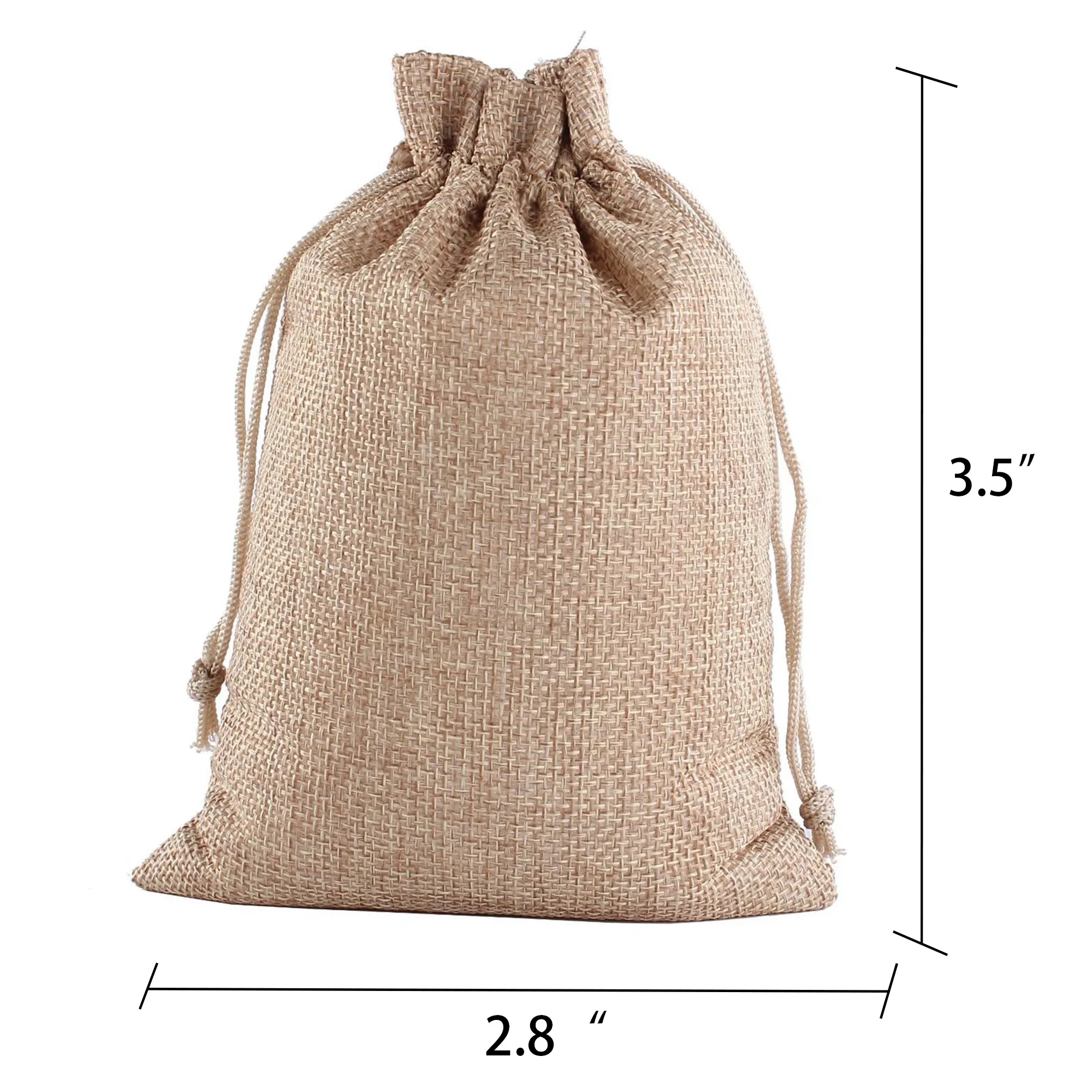 Linen Bunched Holiday Retail Gift Bag 13
