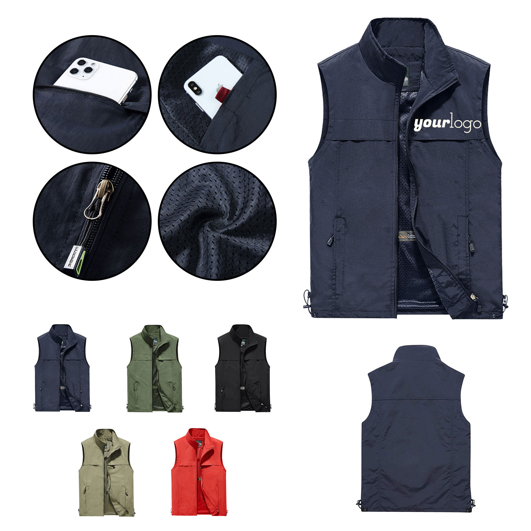 Zip Reversible Travel Vest 1