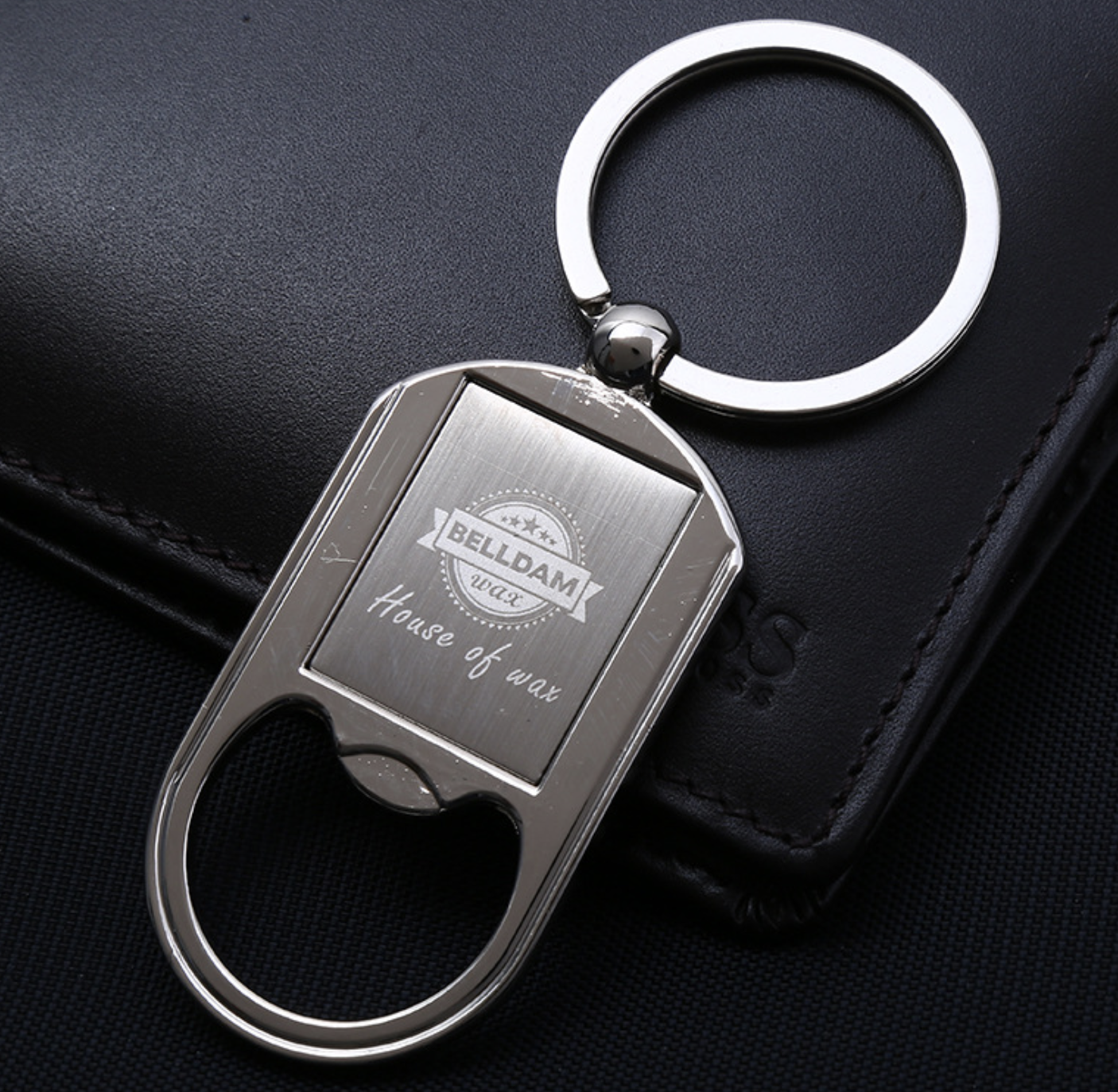 Zinc alloy bottle opener keychain 1