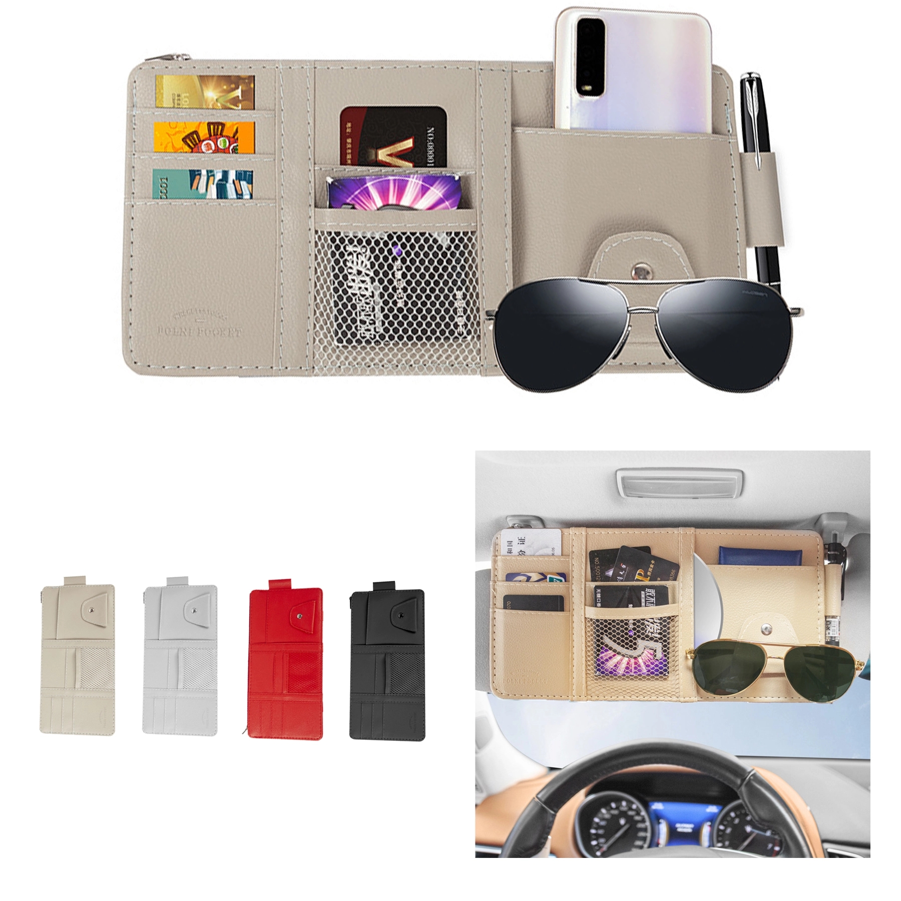 Car Visor Storage Clips 2