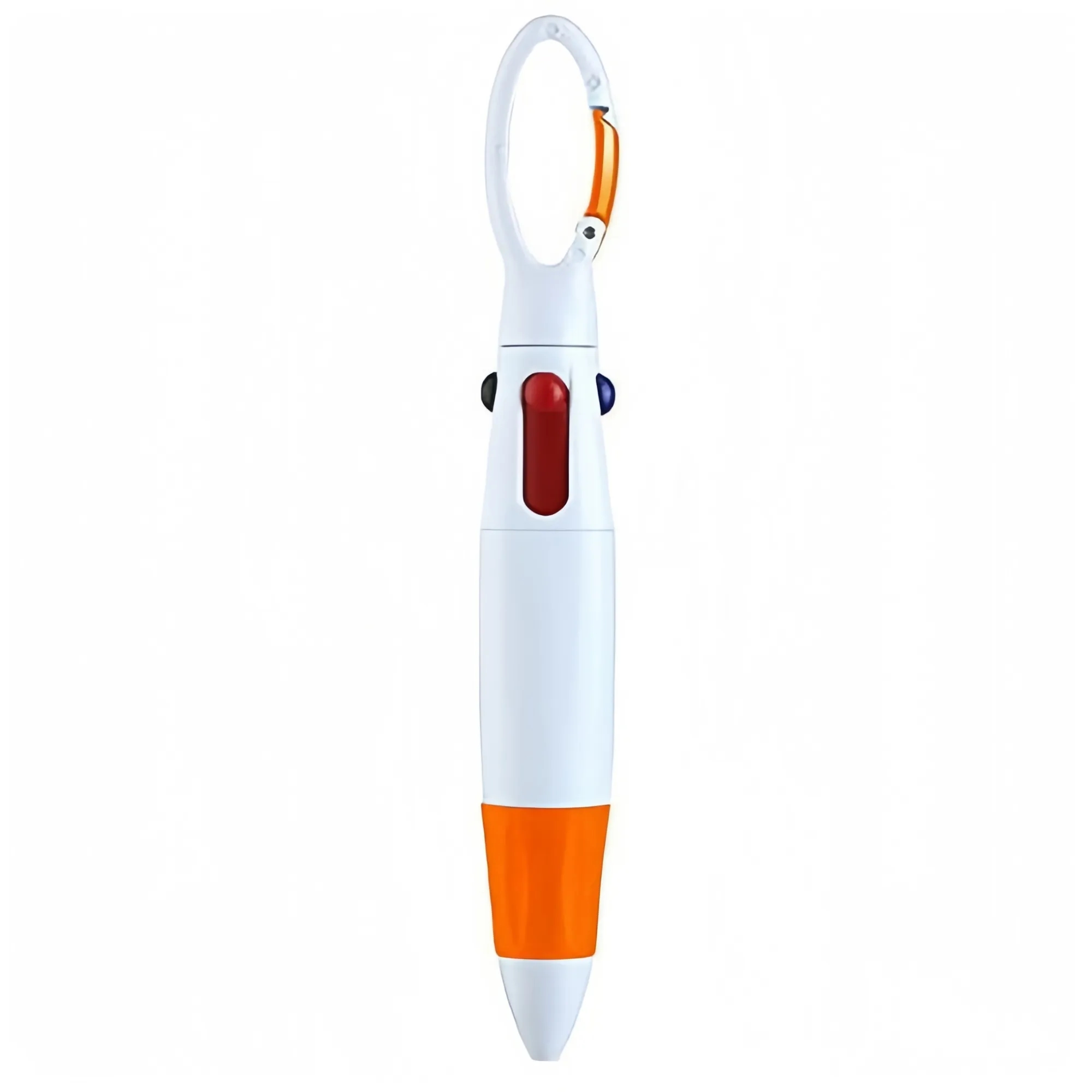 4-In-1 Retractable Ballpoint Pen With Carabiner 7