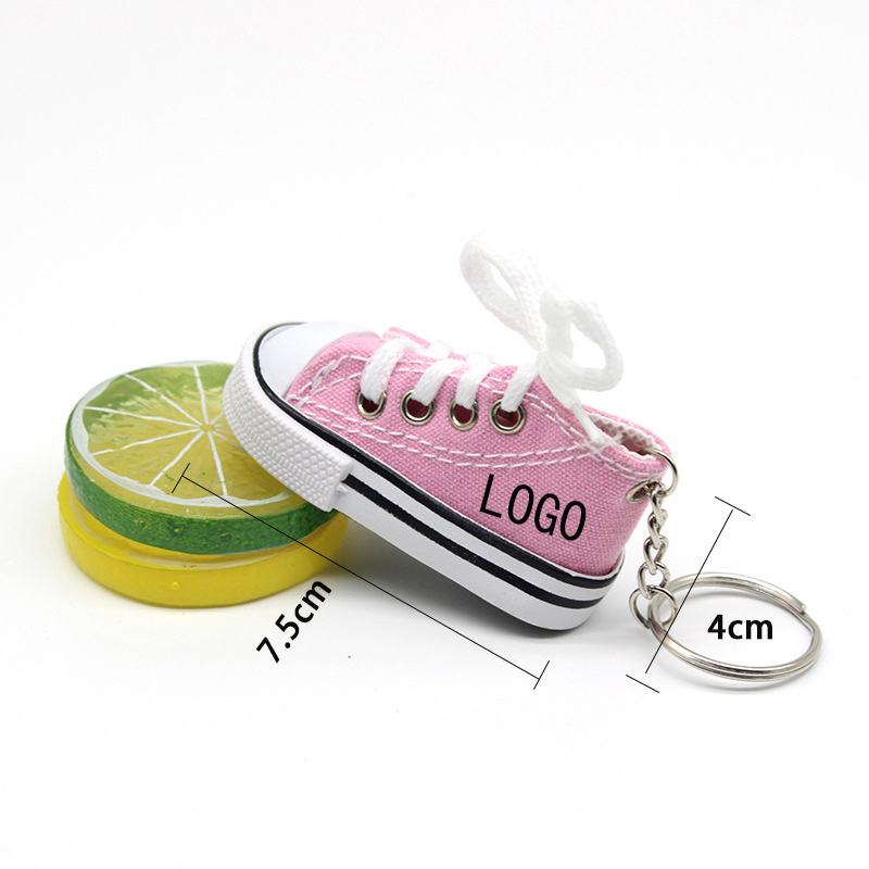 Canvas shoe keychain 3