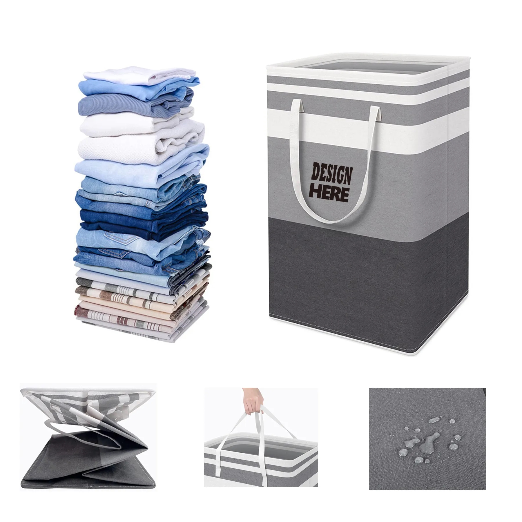 Waterproof Large Laundry Basket 2