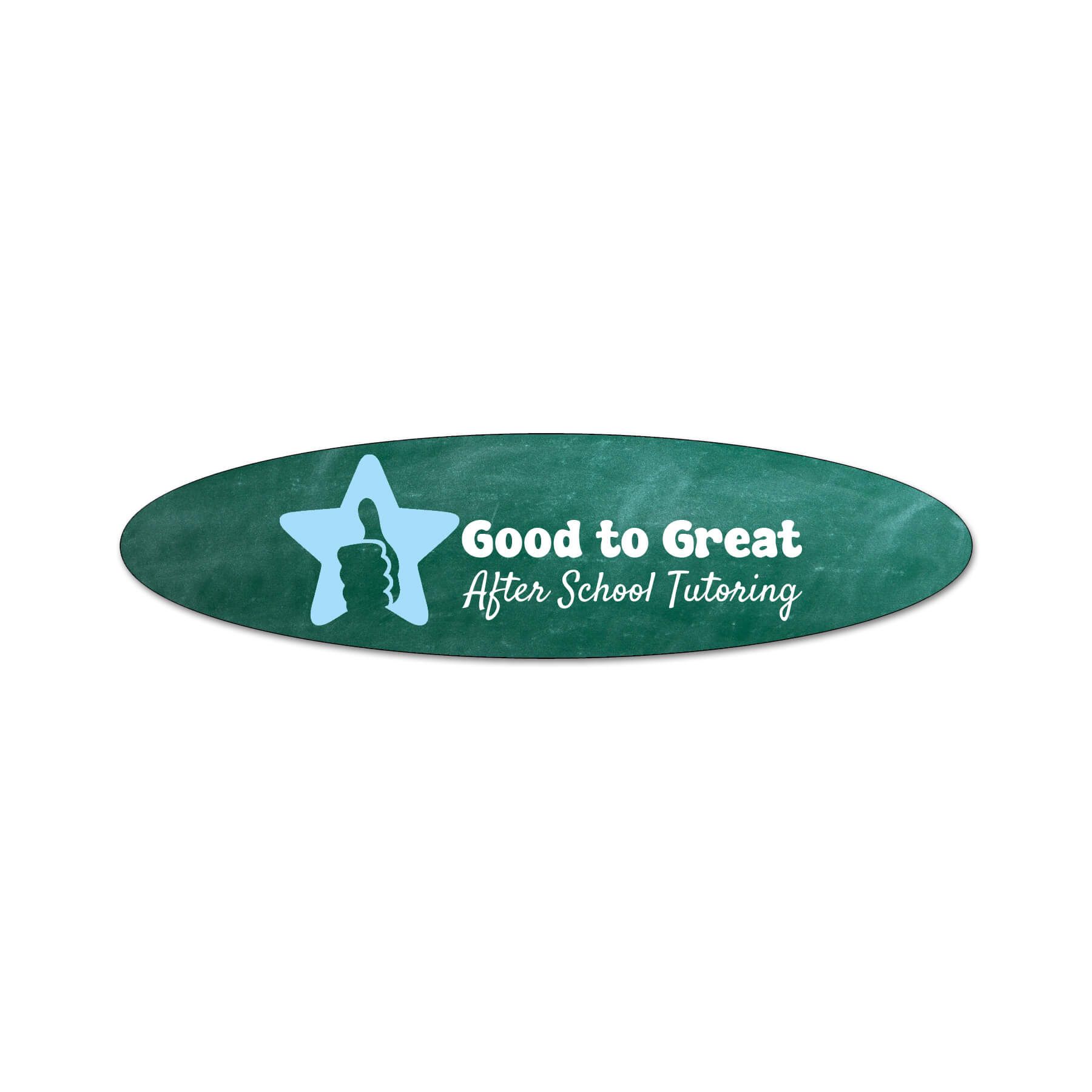 Oval 1.25" x 4.75" NoteKeeper™ Magnet 20 Mil 4