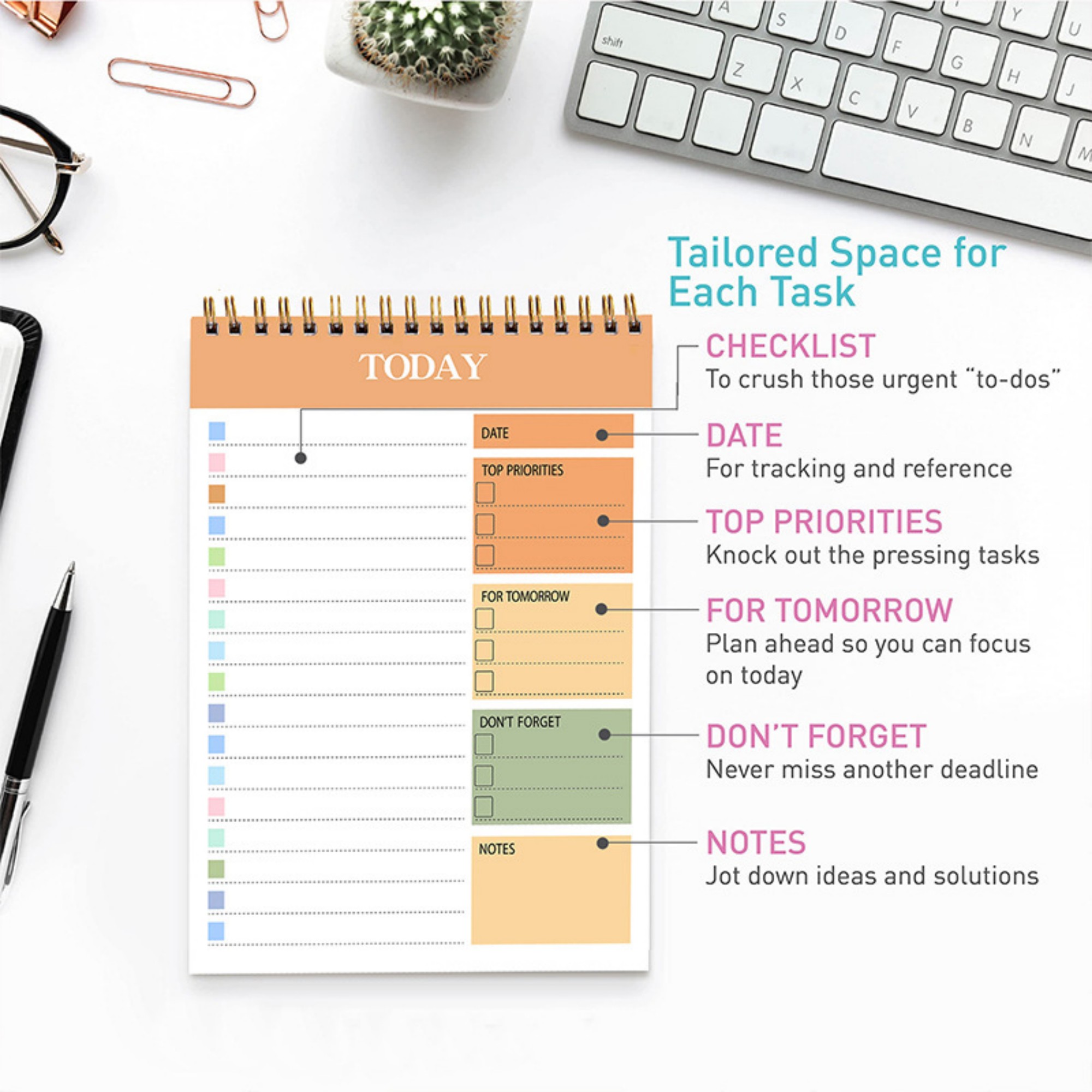 A5 52 Sheets Daily Planner Notepad 2