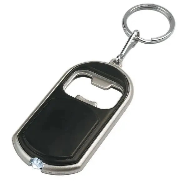 Aluminum Plain Bottle Opener with Keychain 8