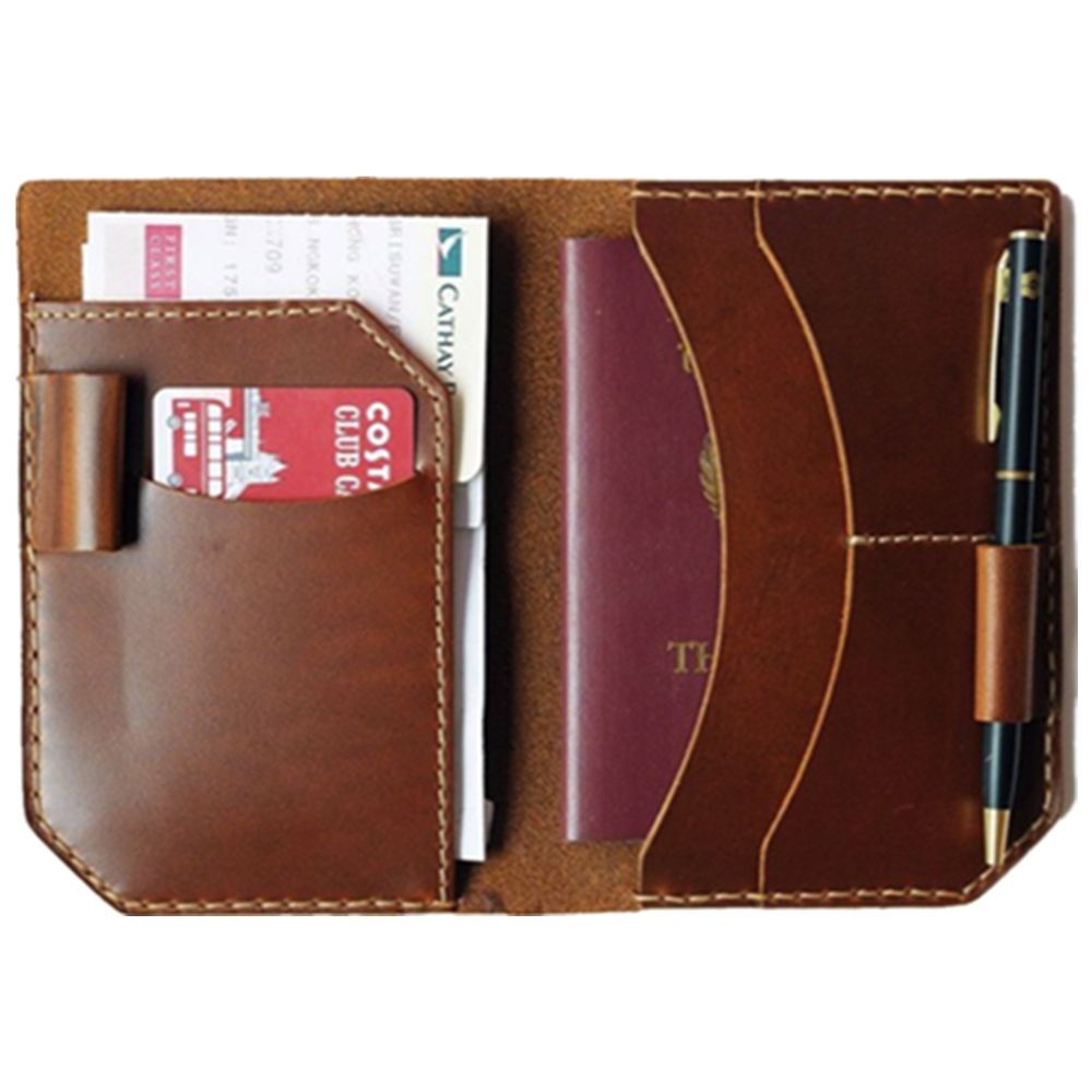 Classical Leather Passport Cover Passport Jacket 2