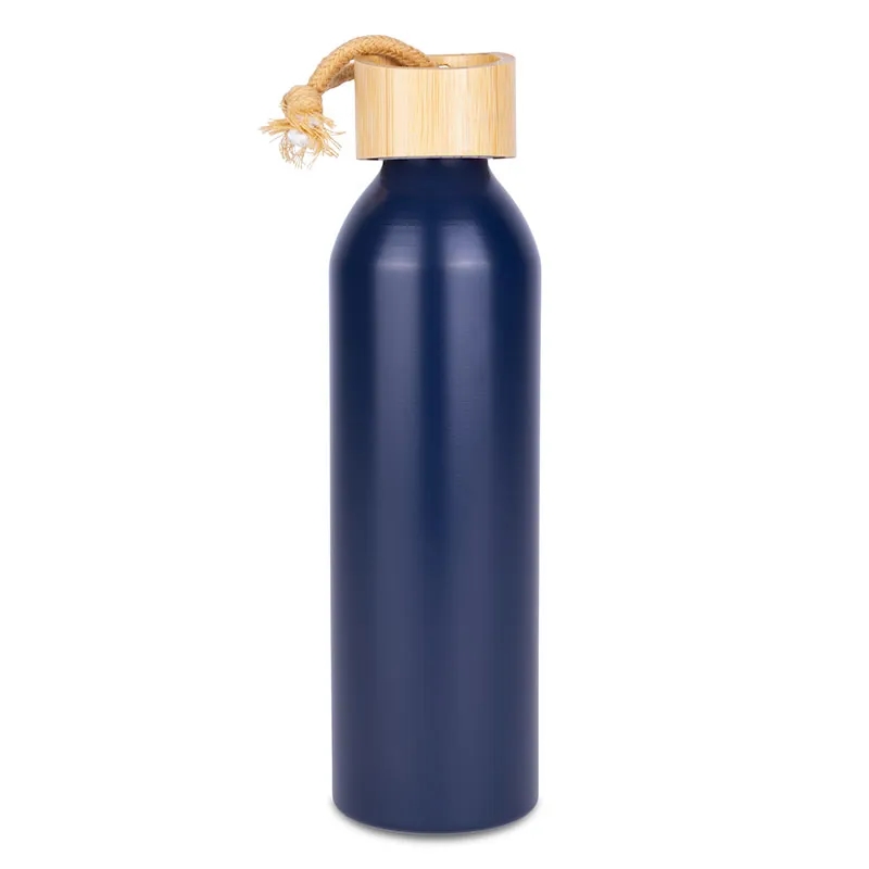 Meriden Sustainable Aluminum Bottle with Bamboo Lid &Cotton 1