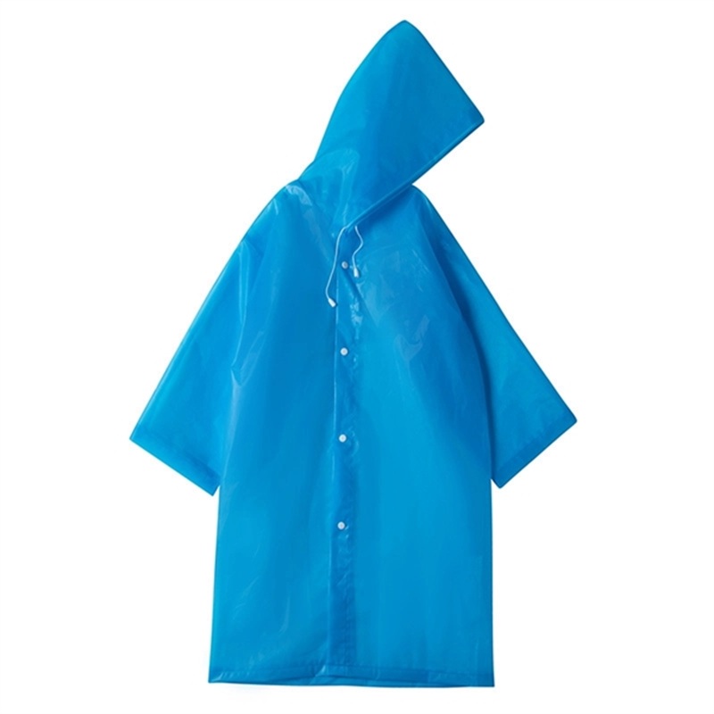 Reusable Children EVA Raincoat, custom youth shirt with logo imprint 3