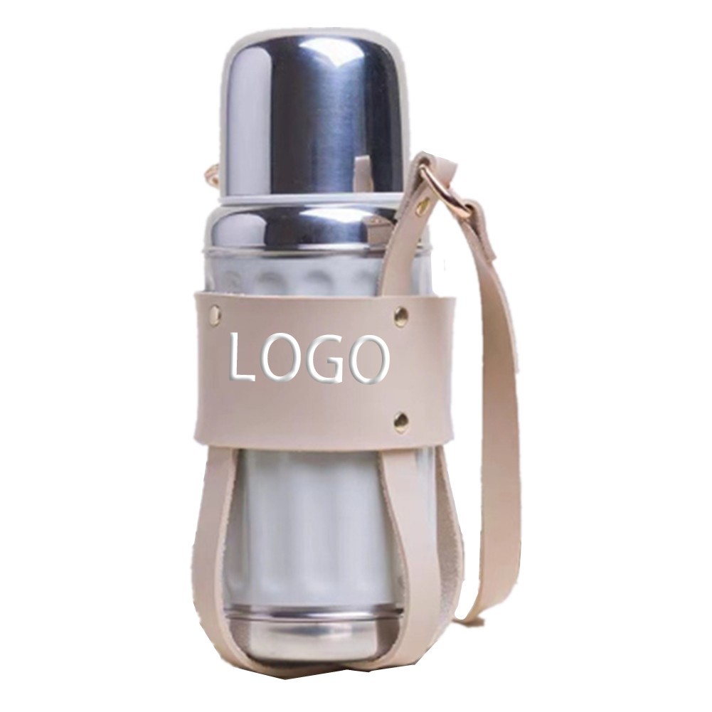 500ML Leather Belt Water Bottle Holder 2