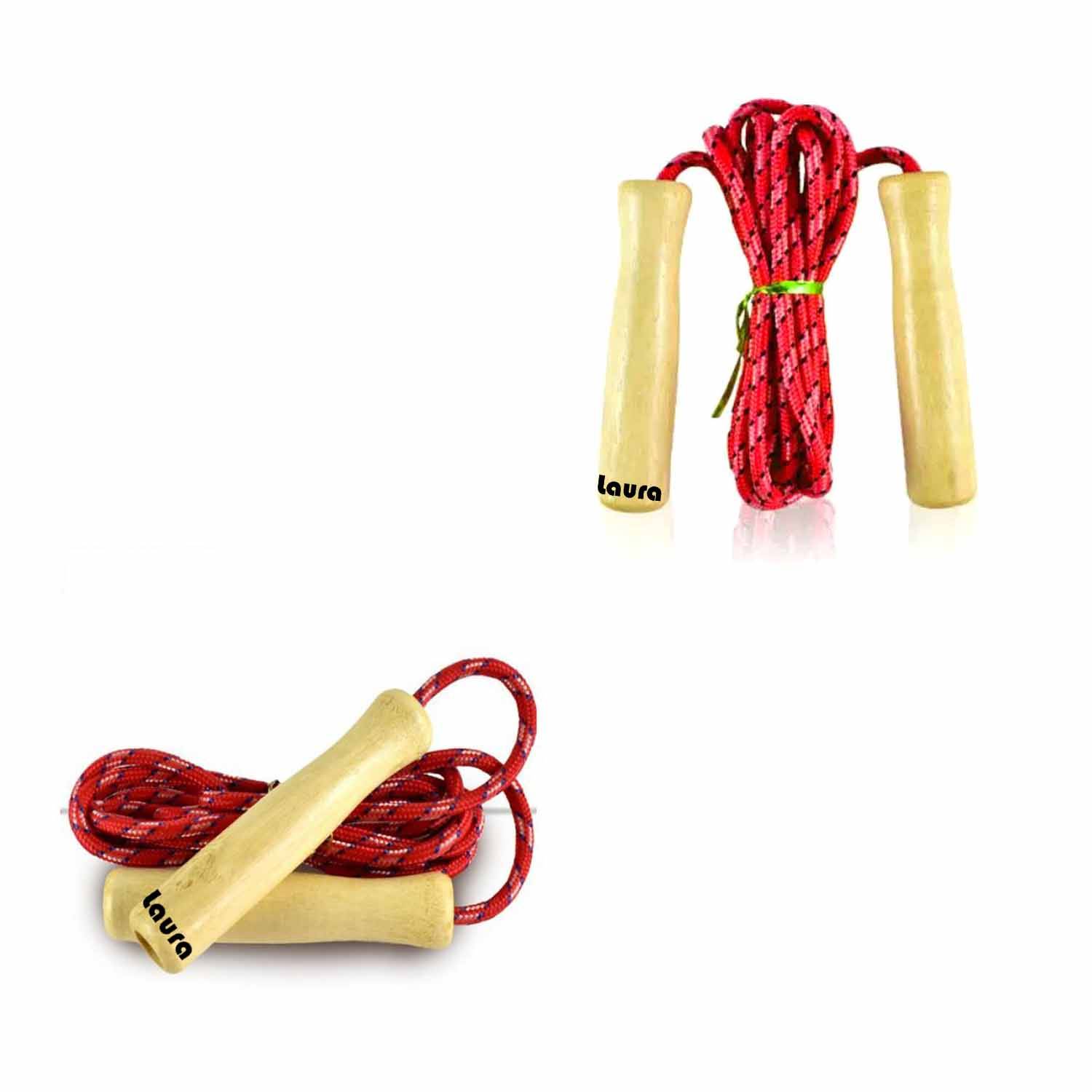 Skipping rope with wooden handle 5